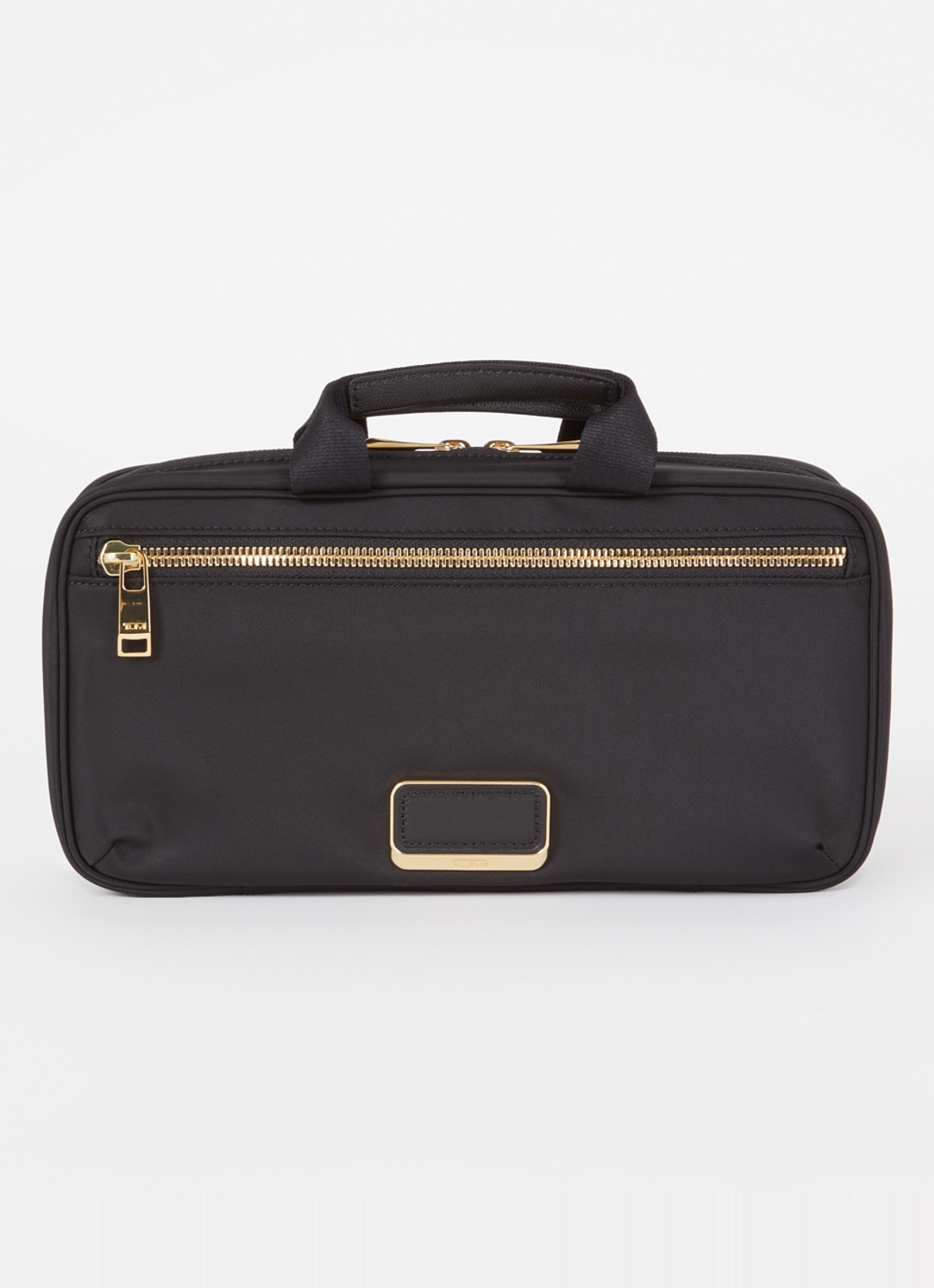 TUMI Voyageur Madaline Small make-up tas met logo - voorkant zwart
