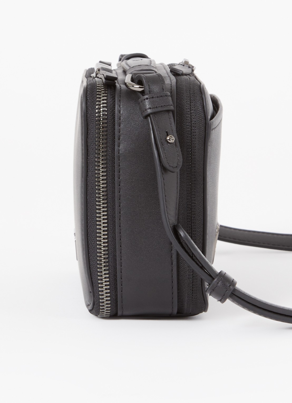 TUMI Voyageur Myla crossbodytas van leer - detail 3 zwart