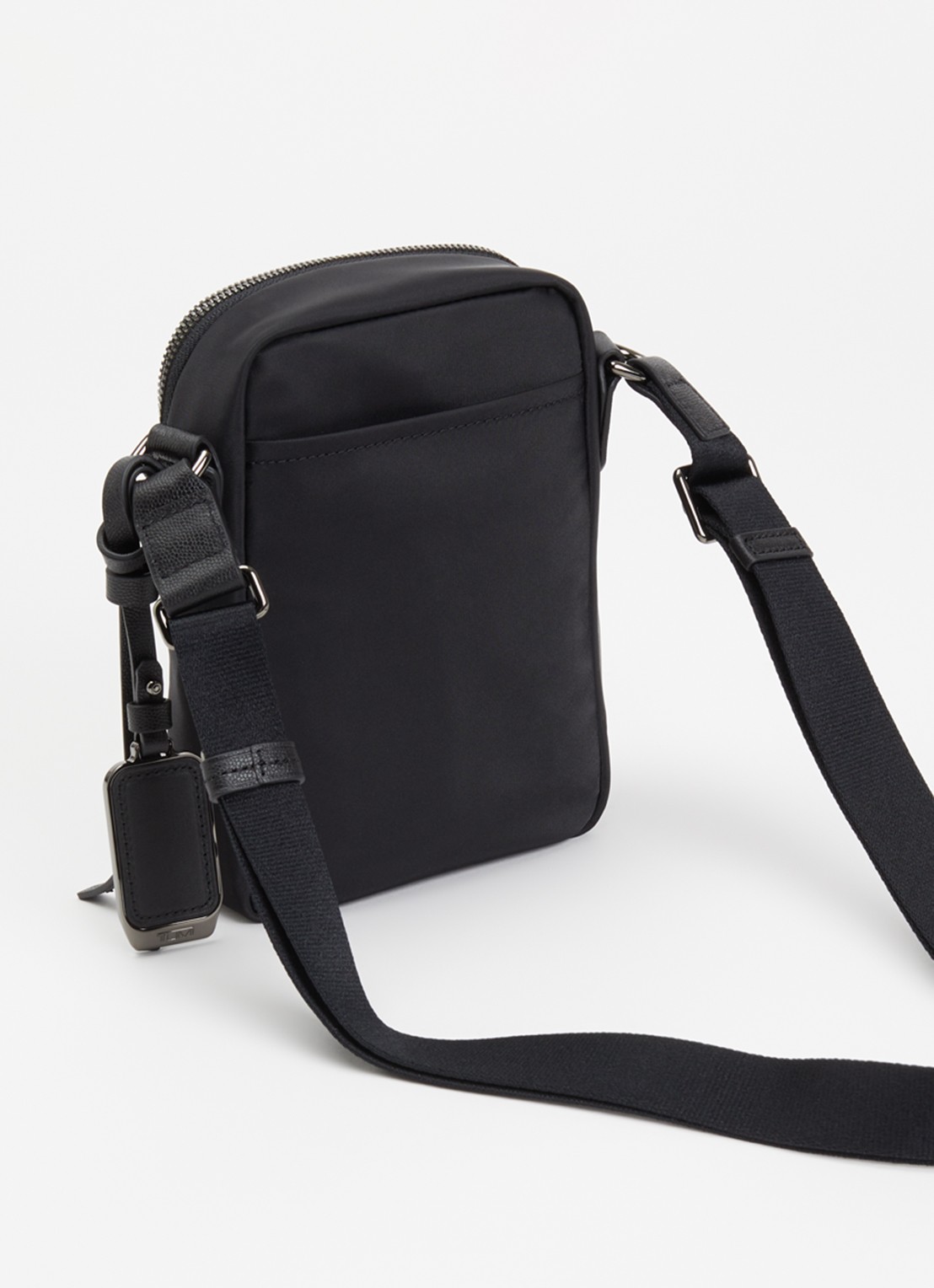 TUMI Voyageur Persia crossbodytas van nylon met leren details - achterkant 2 zwart