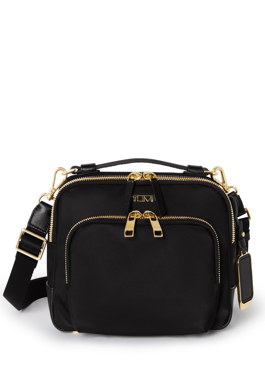 TUMI Voyageur Teghan crossbodytas met verstelbare schouderriem - voorkant 2 zwart