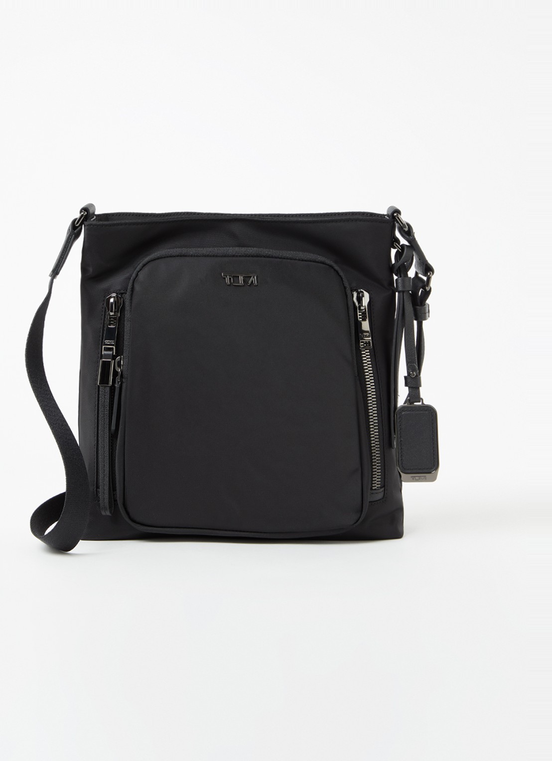 TUMI Voyageur Tyler crossbodytas met leren details - voorkant zwart