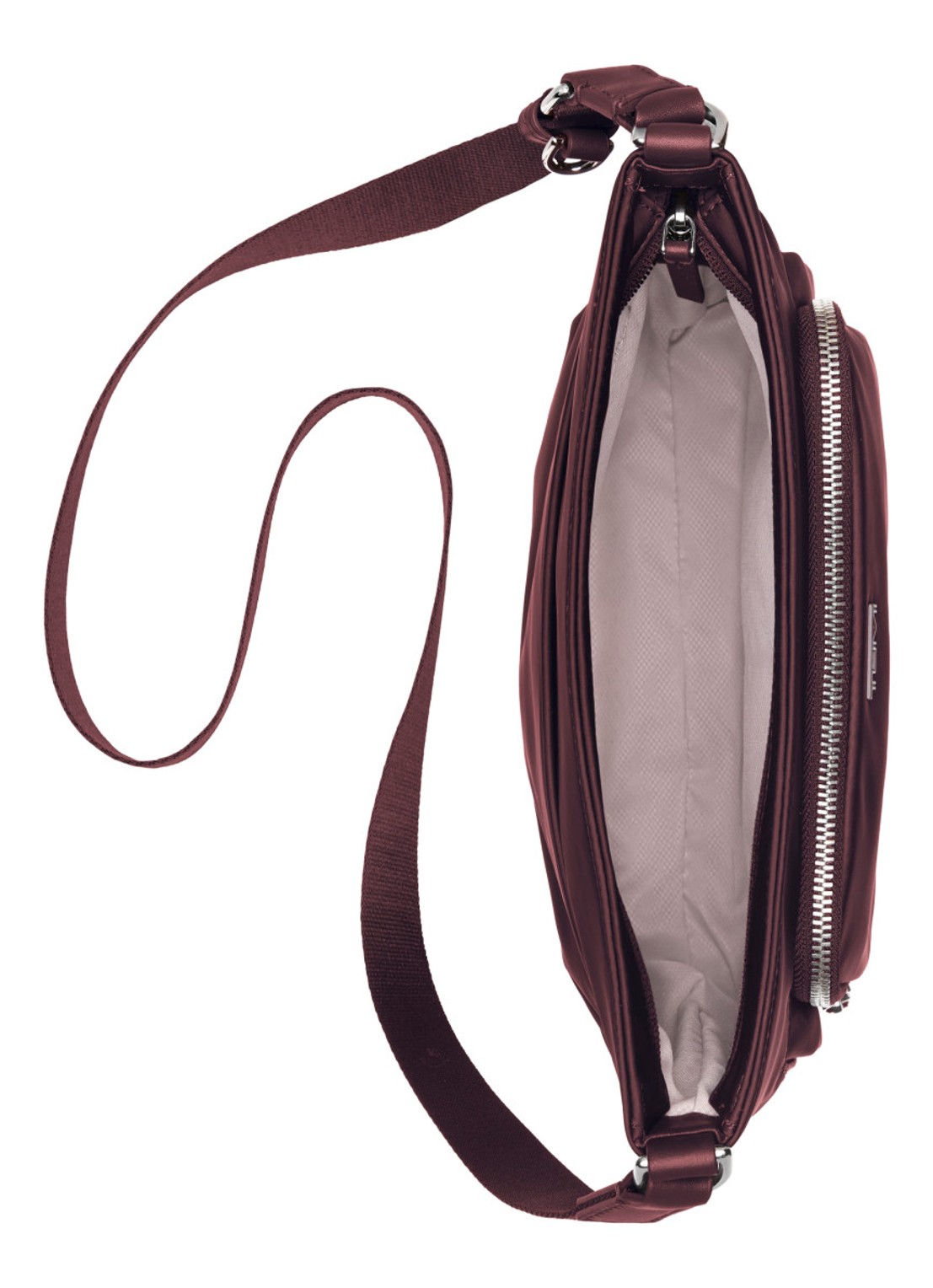 TUMI Voyageur Tyler crossbodytas met logoborduring - achterkant 2 bordeauxrood