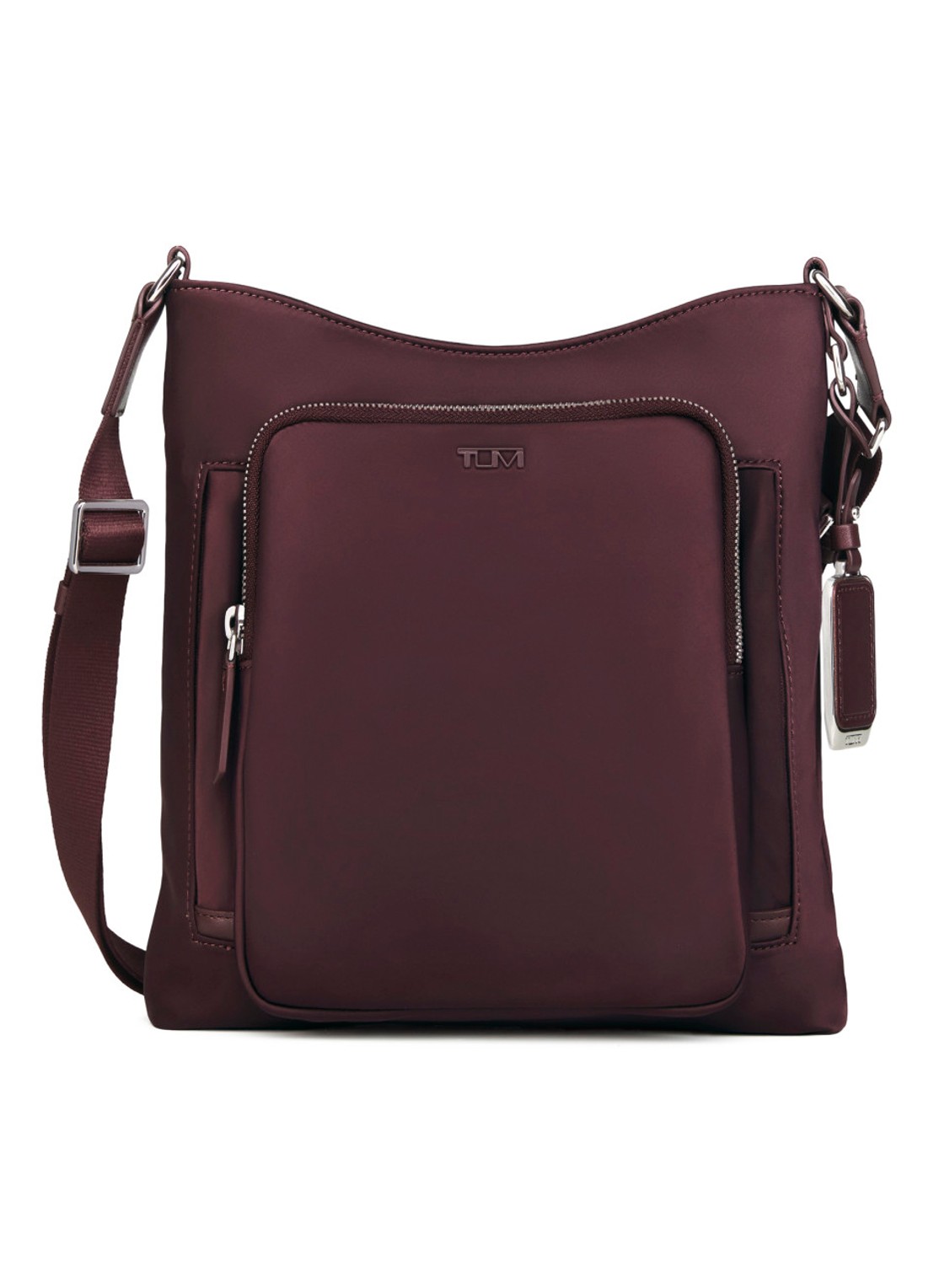 TUMI Voyageur Tyler crossbodytas met logoborduring - voorkant 3 bordeauxrood