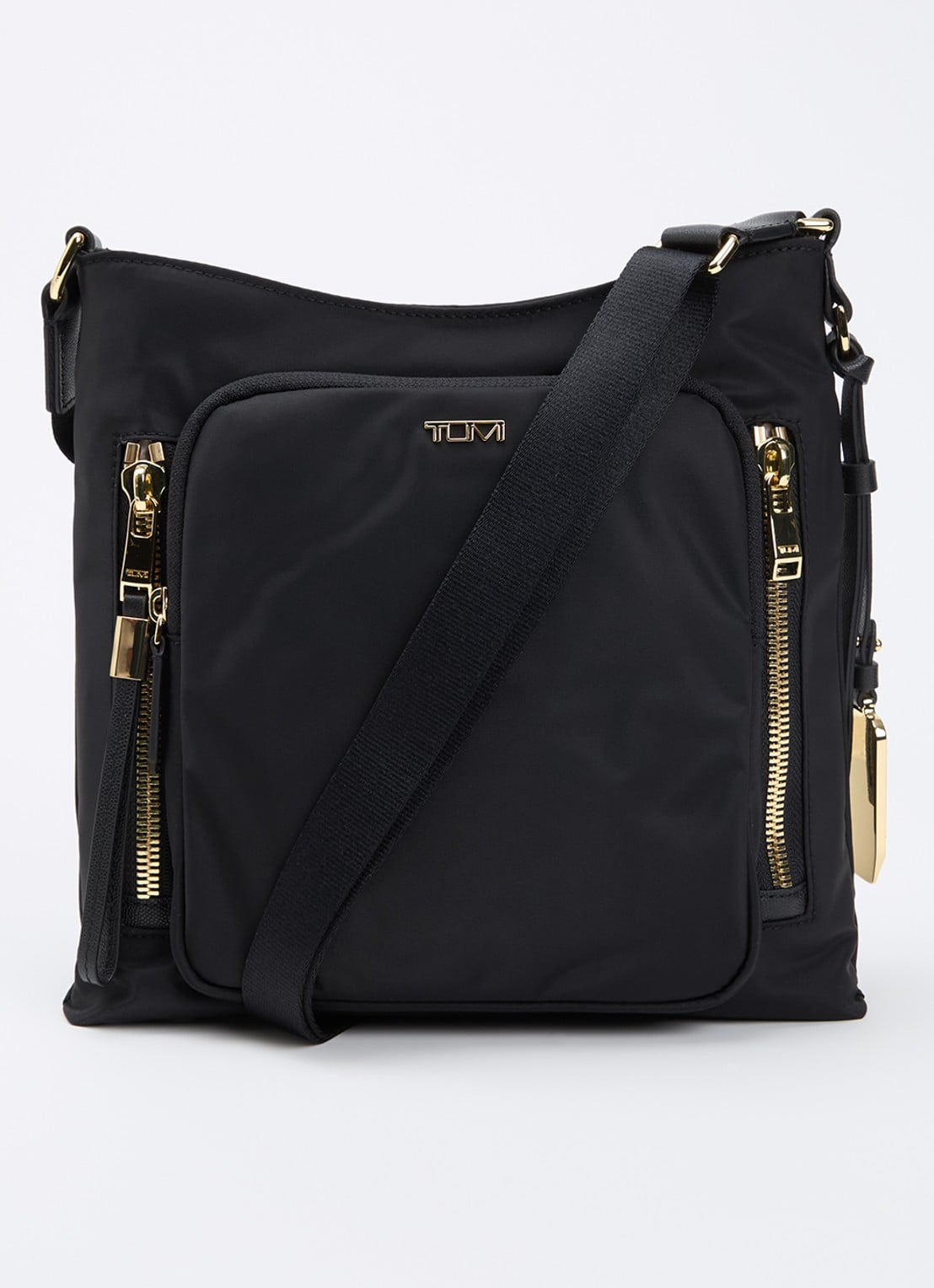 TUMI Voyageur Tyler crossbodytas met verstelbare schouderriem - voorkant 5 zwart