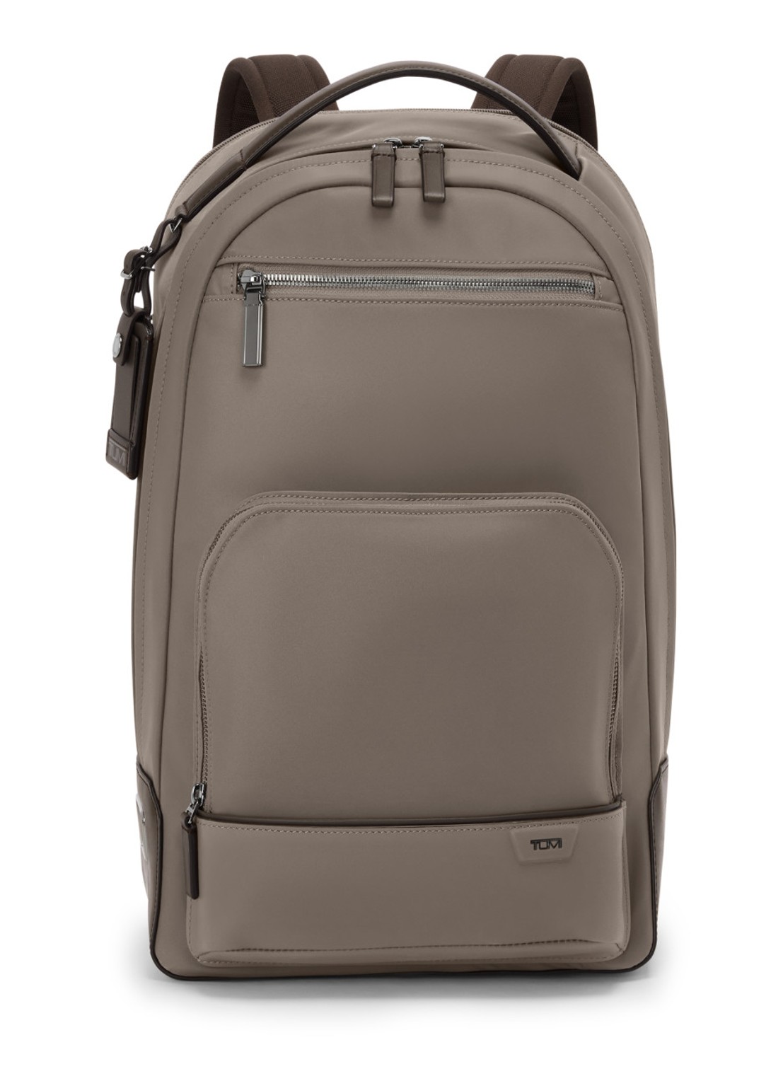 TUMI Warren rugzak met 16 inch laptopvak - voorkant taupe