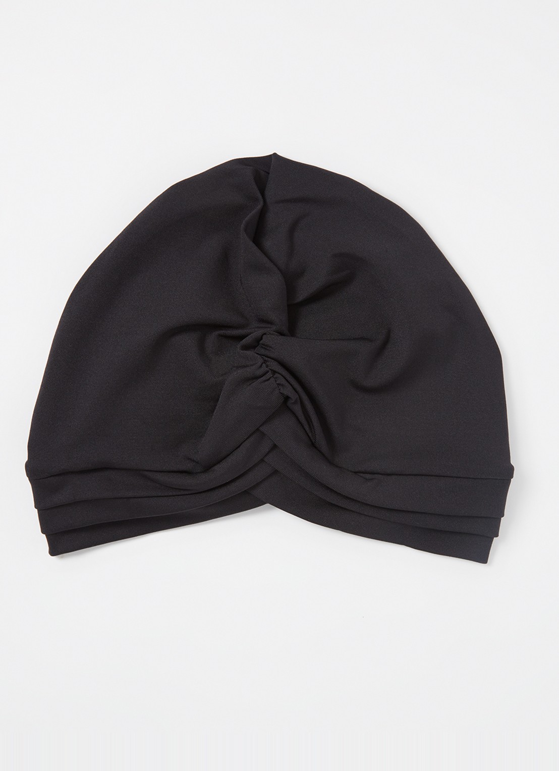 Turana Atash Bonnet zwemmuts met stretch - voorkant zwart