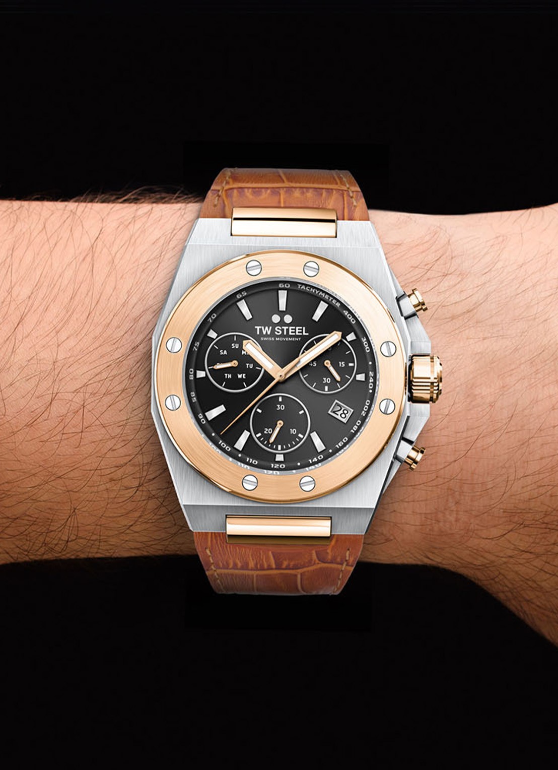 TW Steel Ceo Tech horloge TWCE4087 - voorkant 5 zilver