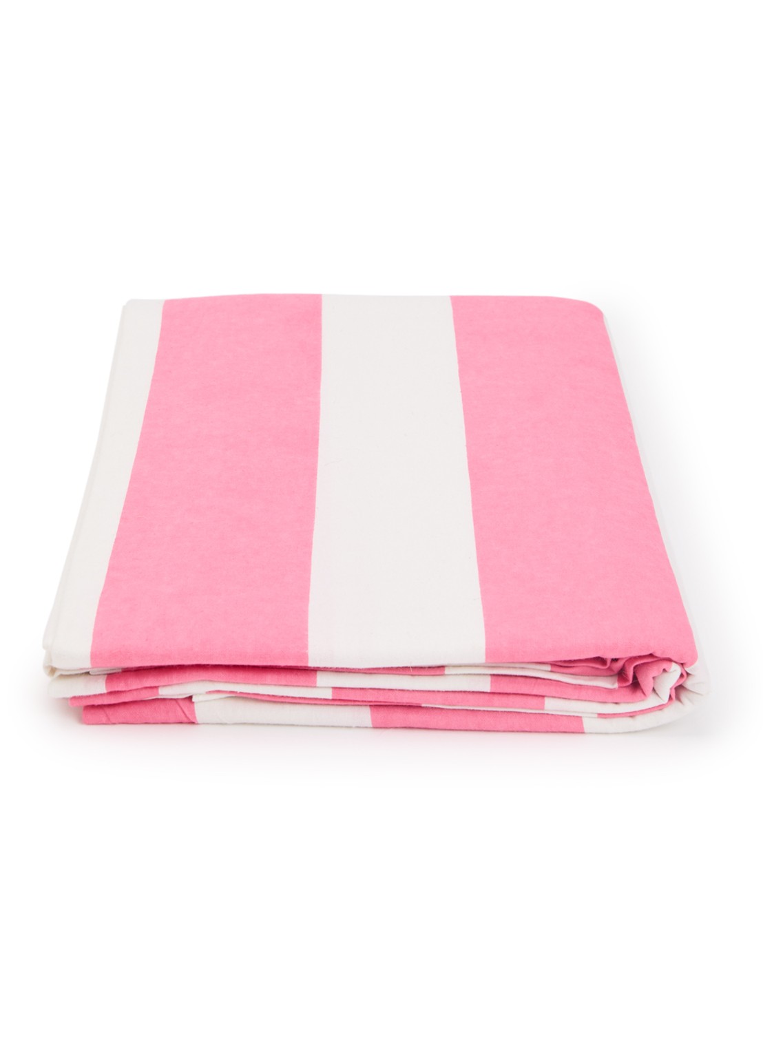 Twizzell Pink & White tafelkleed van katoen 3 x 1,7 meter  - voorkant roze
