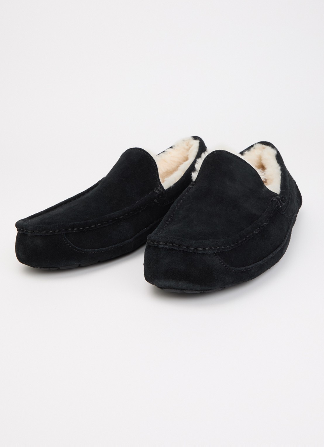 UGG Ascot instapper van suède - detail 3 zwart