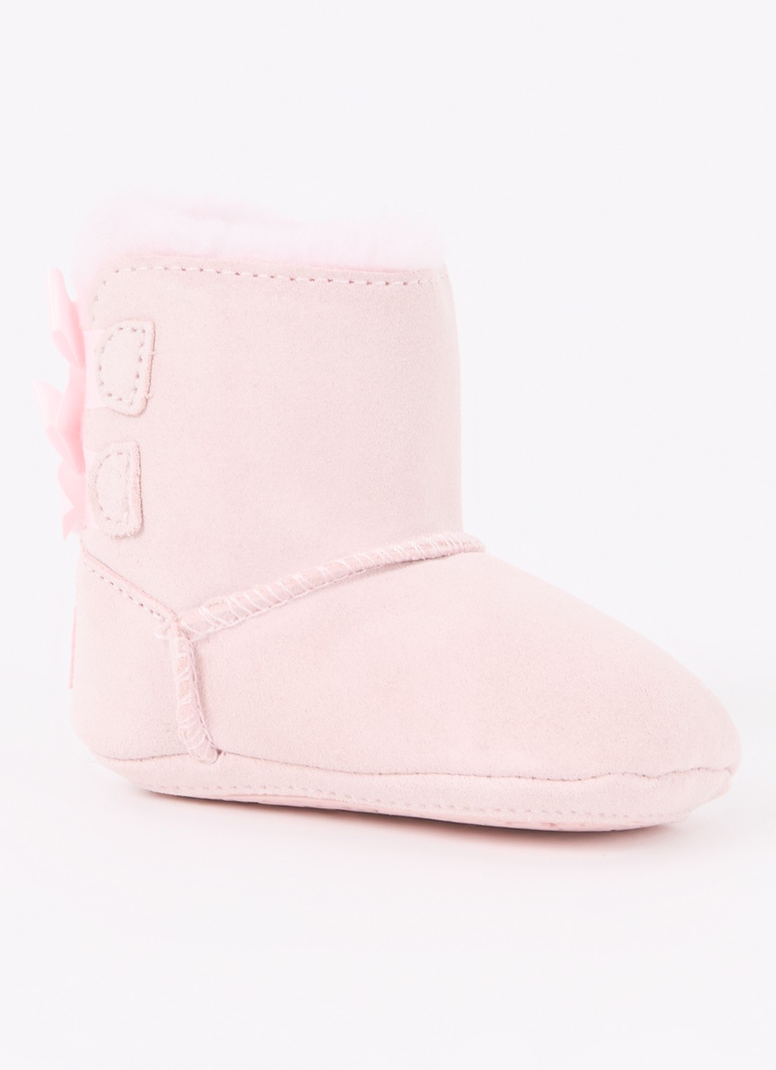 UGG Bailey enkellaarsje van leer - voorkant 3 lichtroze