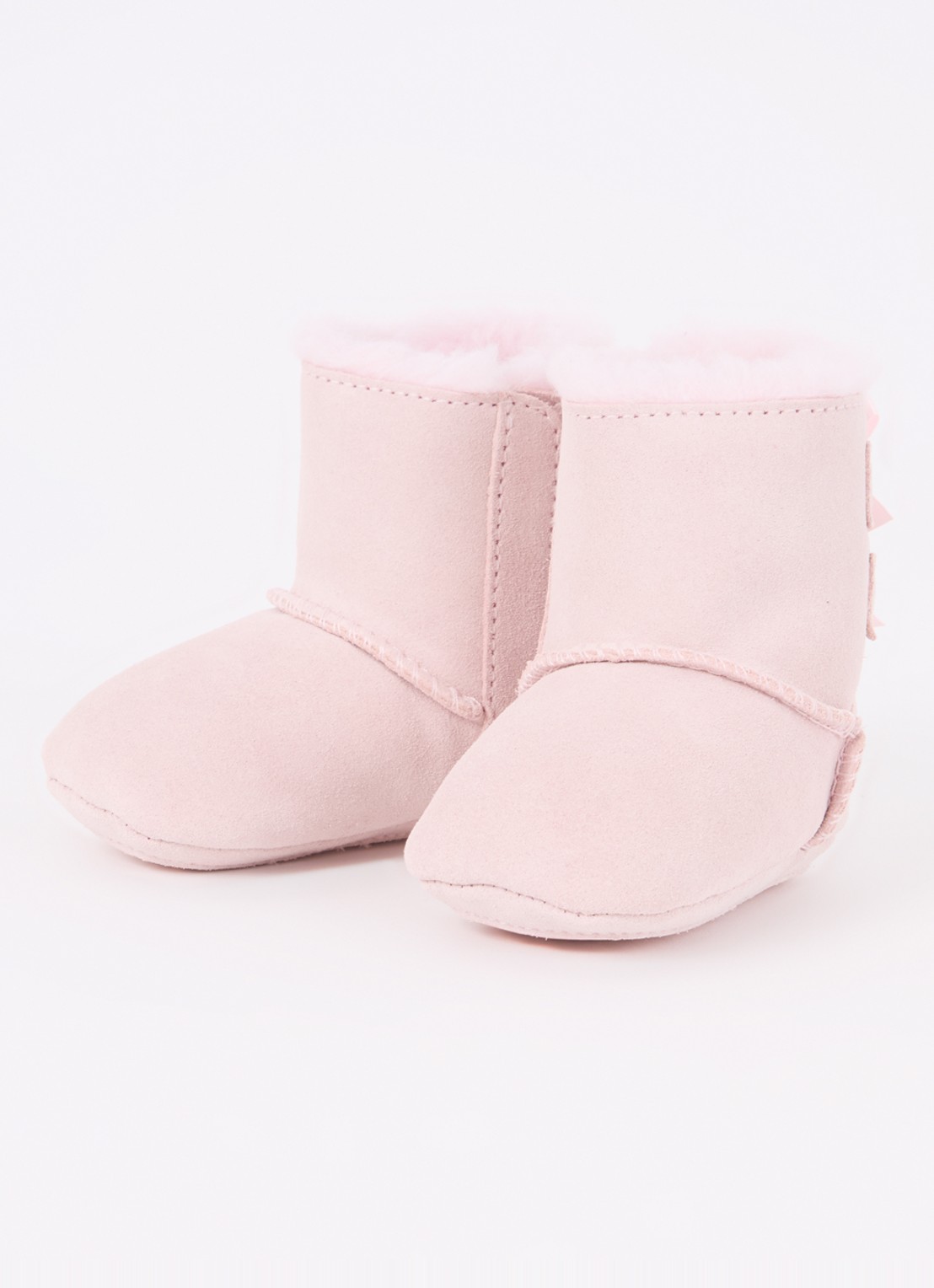 UGG Bailey enkellaarsje van leer - voorkant 4 lichtroze