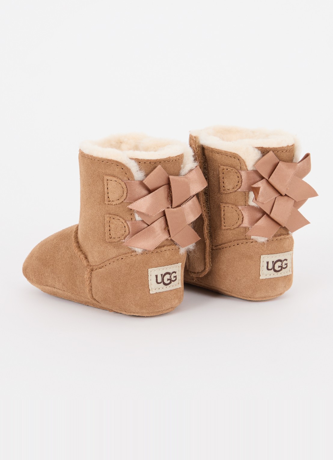 UGG Bailey enkellaarsje van leer - achterkant cognac