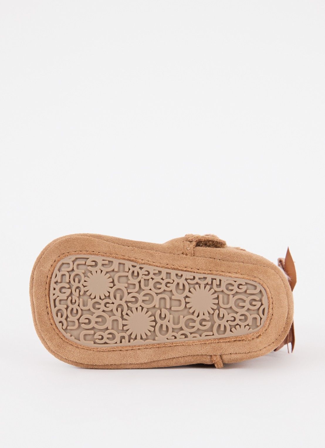 UGG Bailey enkellaarsje van leer - detail 4 cognac