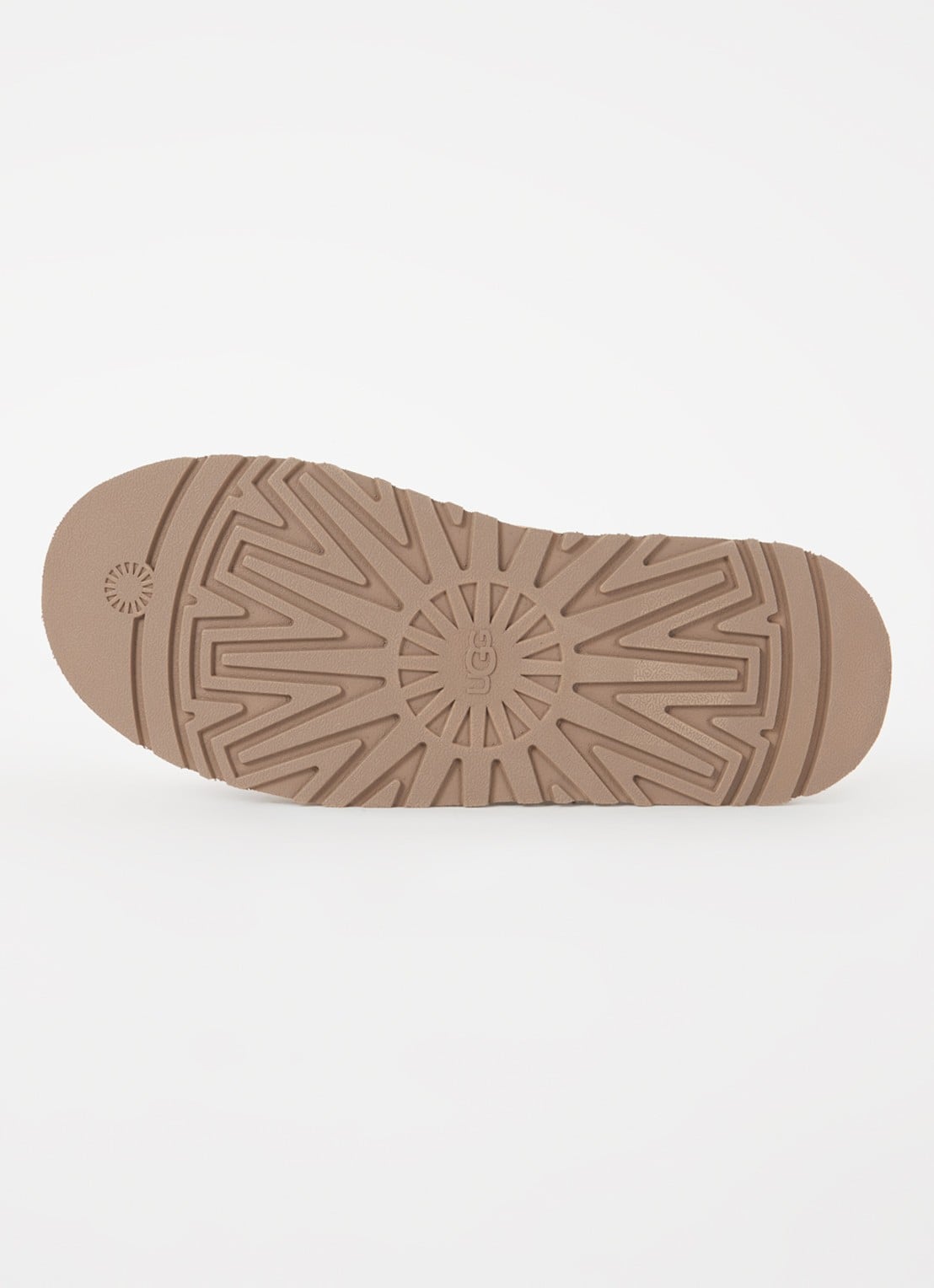 UGG Bea Mary Jane instapper van suède - detail 5 kastanjebruin