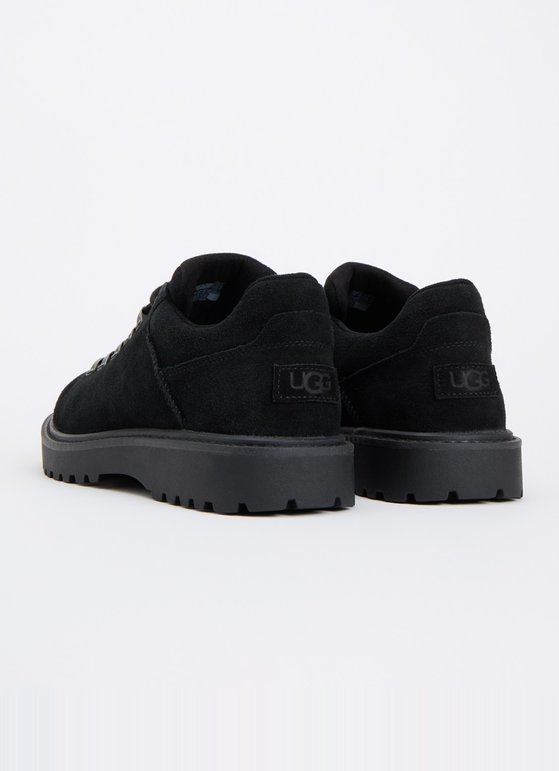 UGG Birch veterschoen van suède - achterkant zwart