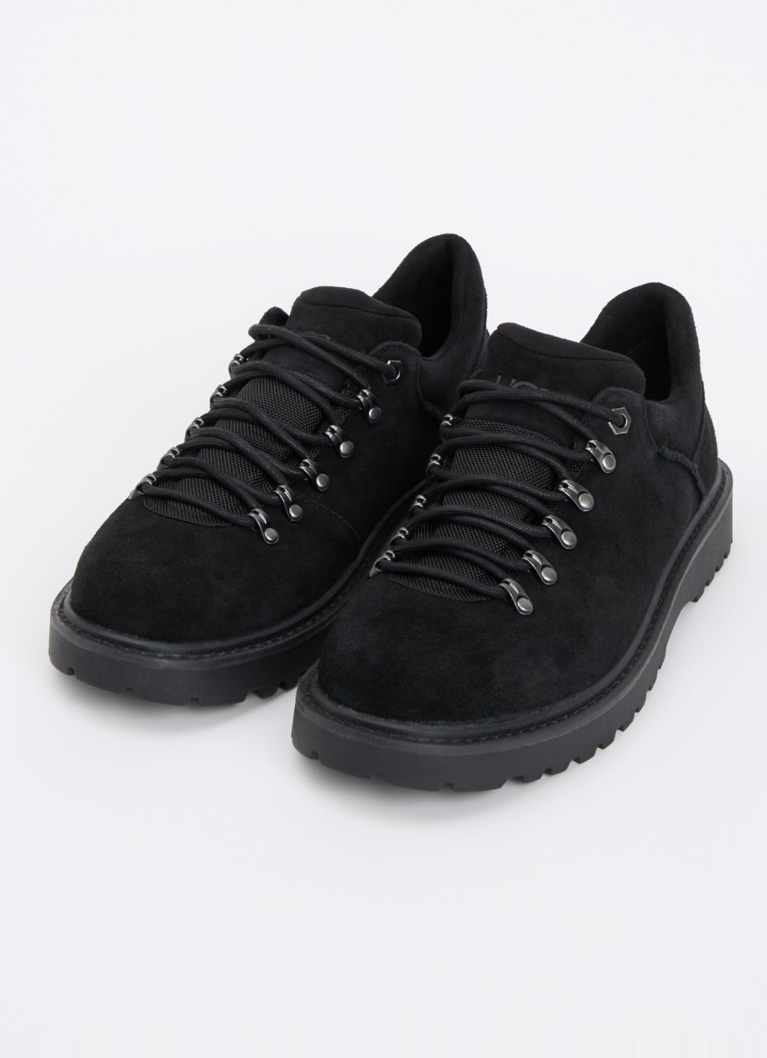 UGG Birch veterschoen van suède - detail 3 zwart