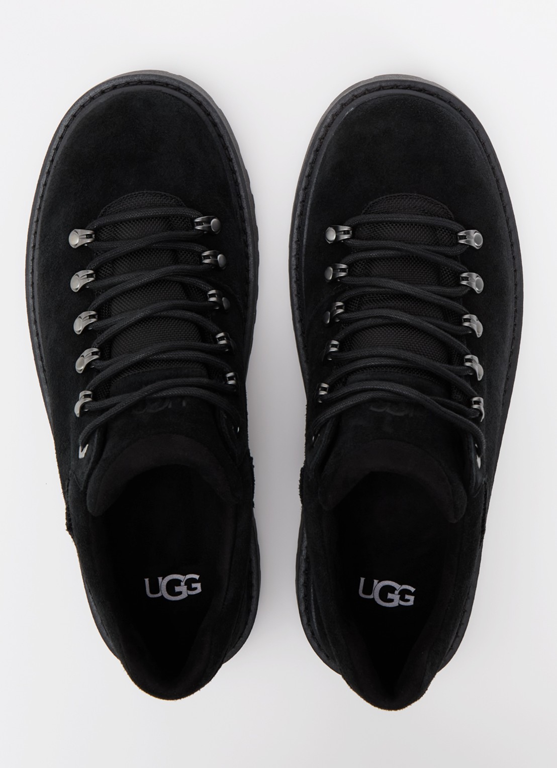 UGG Birch veterschoen van suède - detail 4 zwart
