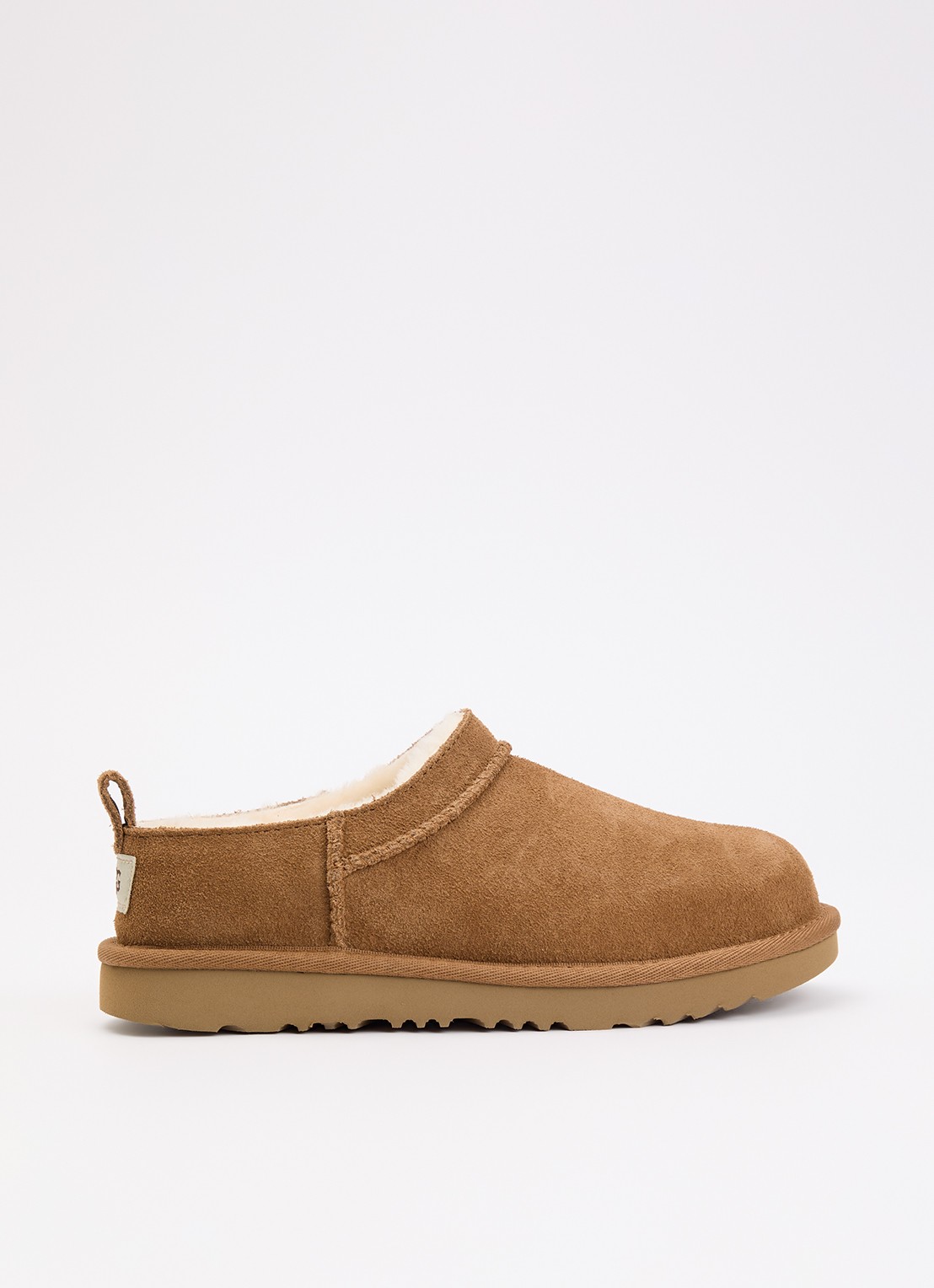 UGG Classic Micro instapper van suède - voorkant 2 hazelnootbruin