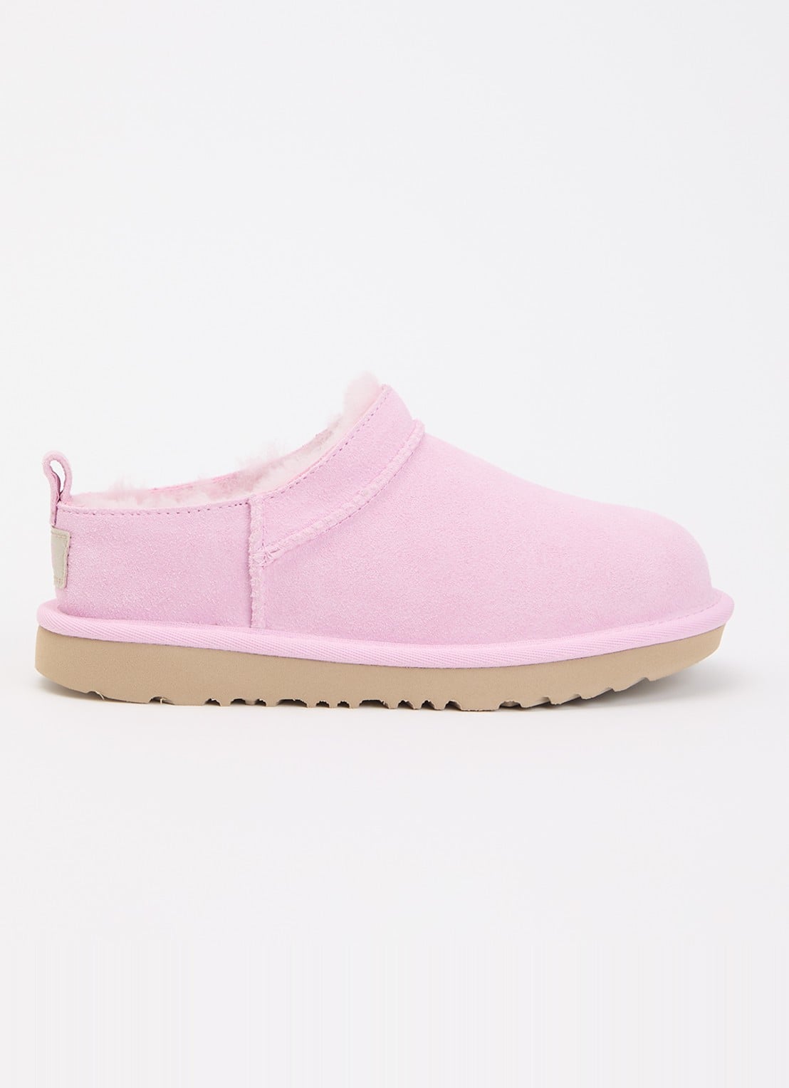 UGG Classic Micro instapper van suède - voorkant 2 roze