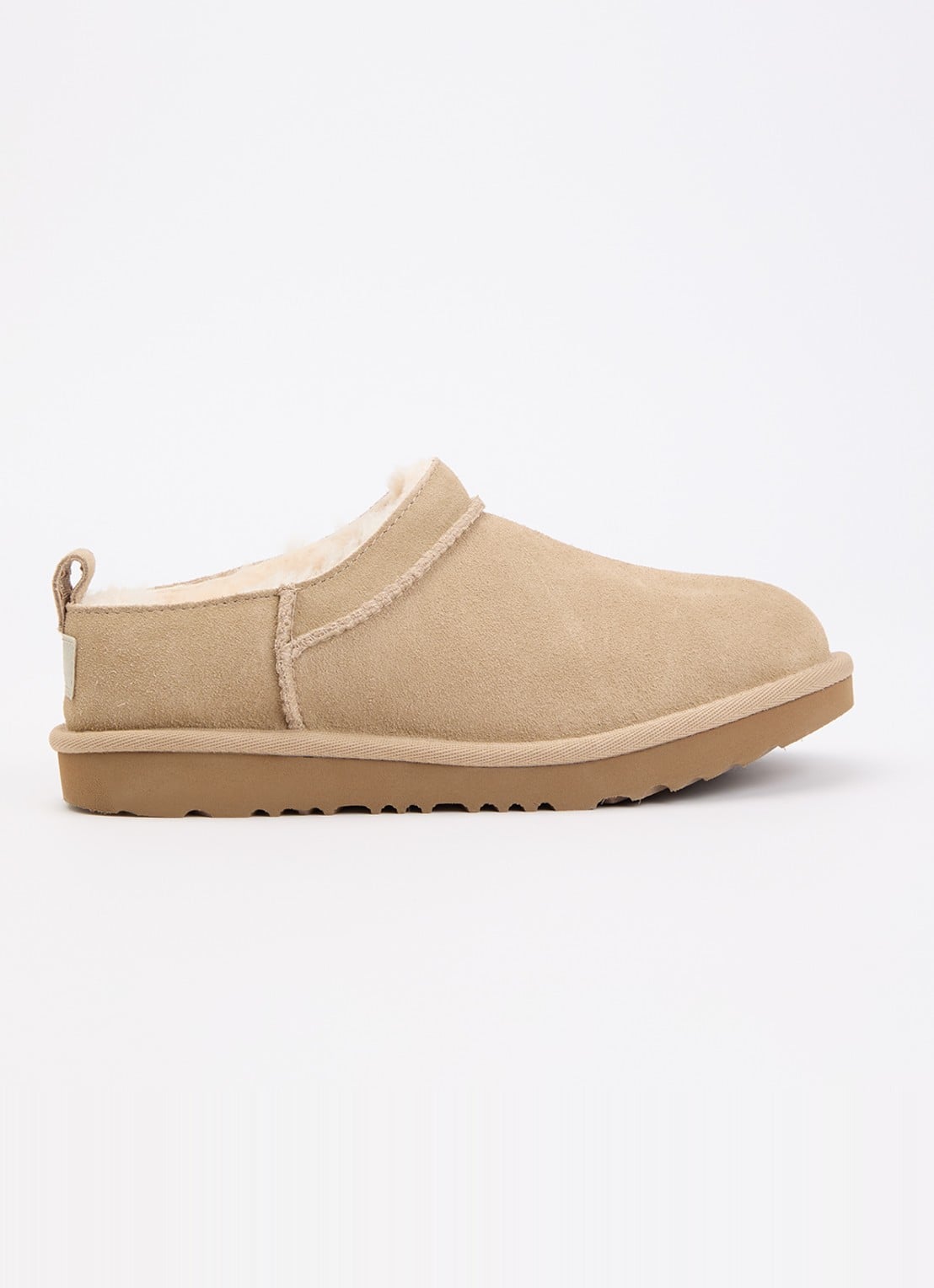 UGG Classic Micro instapper van suède - voorkant 2 beige