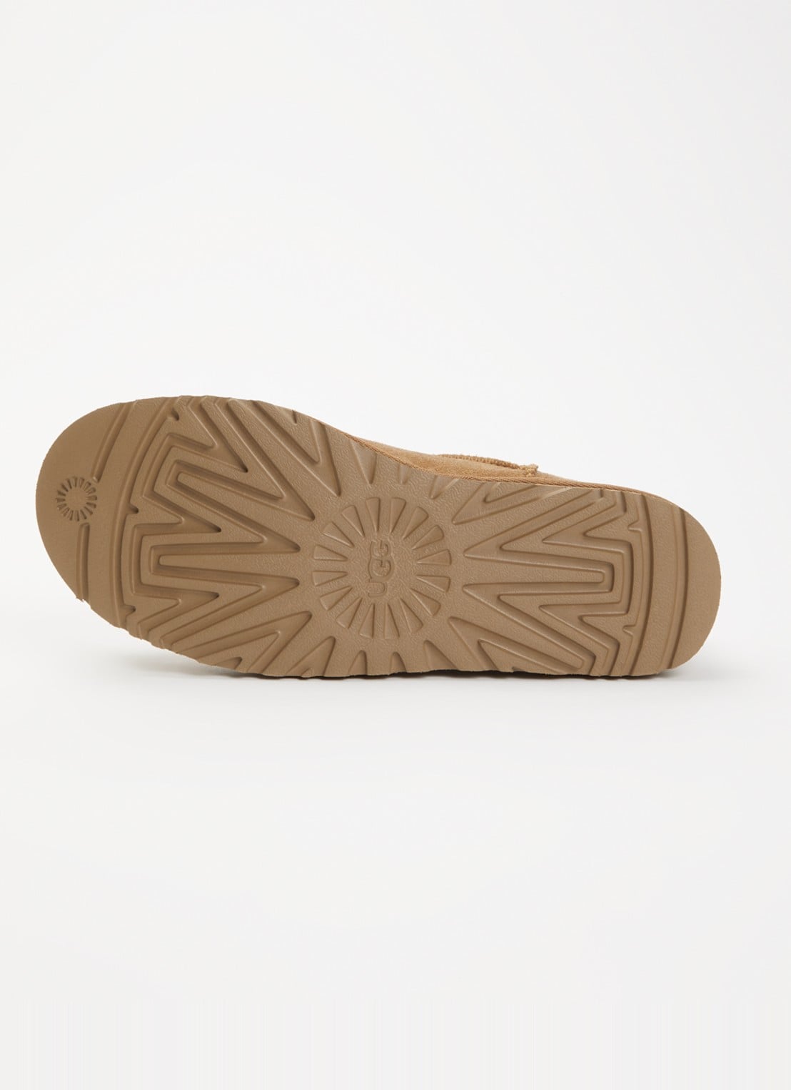 UGG Classic Micro instapper van suède - detail 4 roestbruin