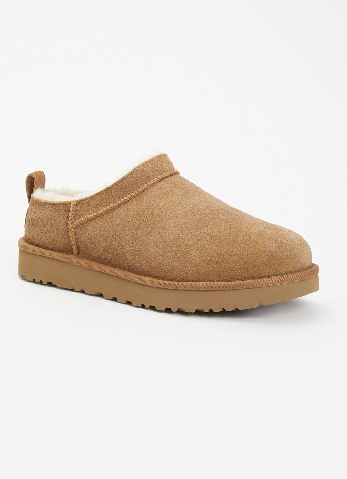 UGG Classic Micro instapper van suède - voorkant 5 roestbruin