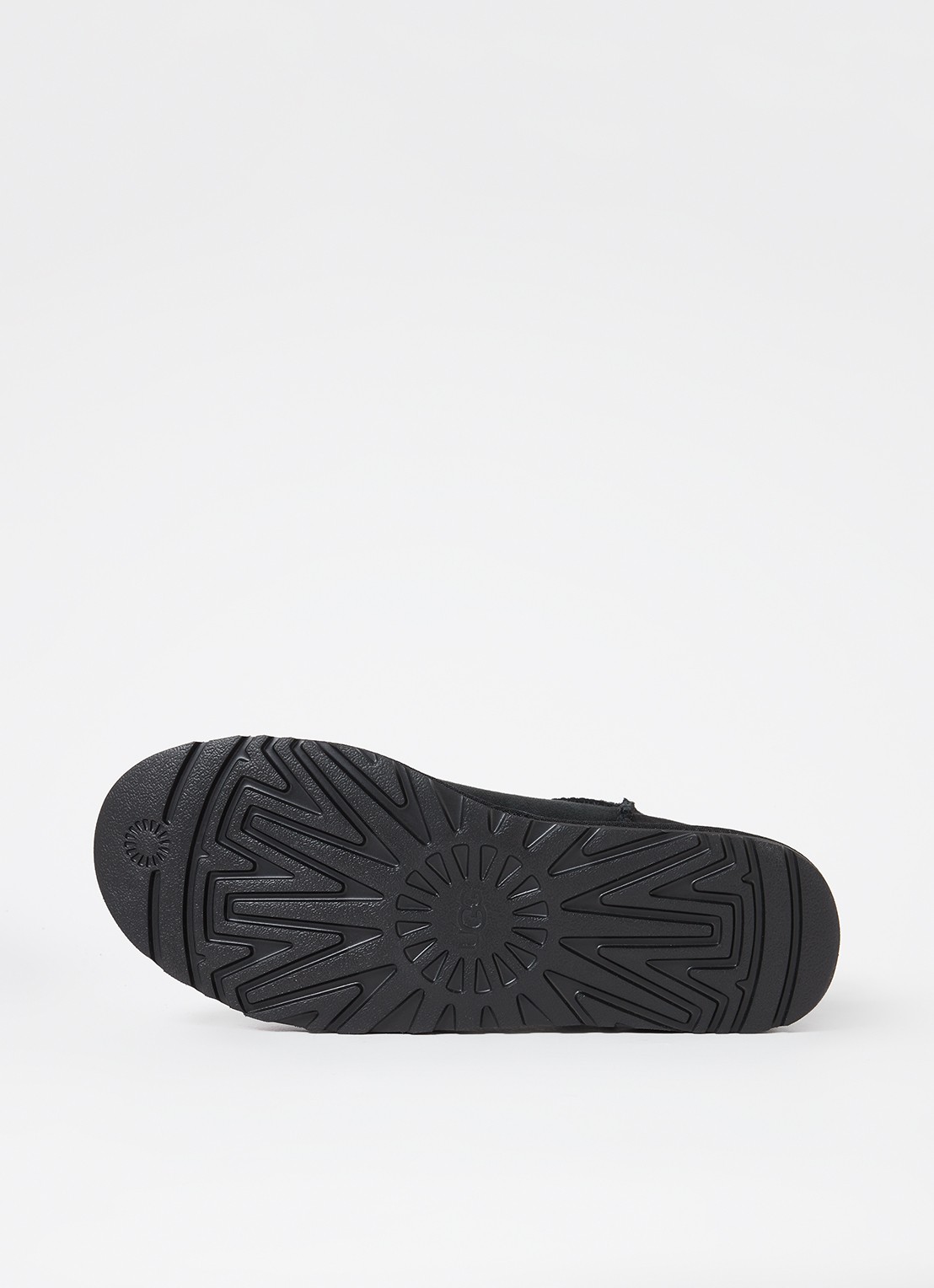 UGG Classic Mini enkellaars van suède - detail 4 zwart
