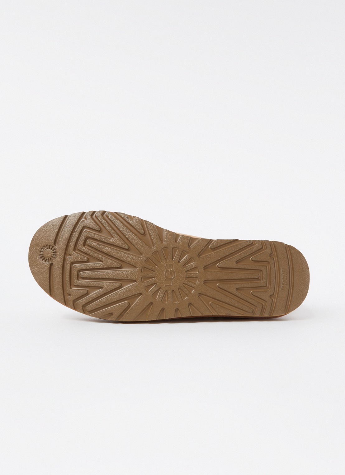 UGG Classic Mini enkellaars van suède - detail 3 camel