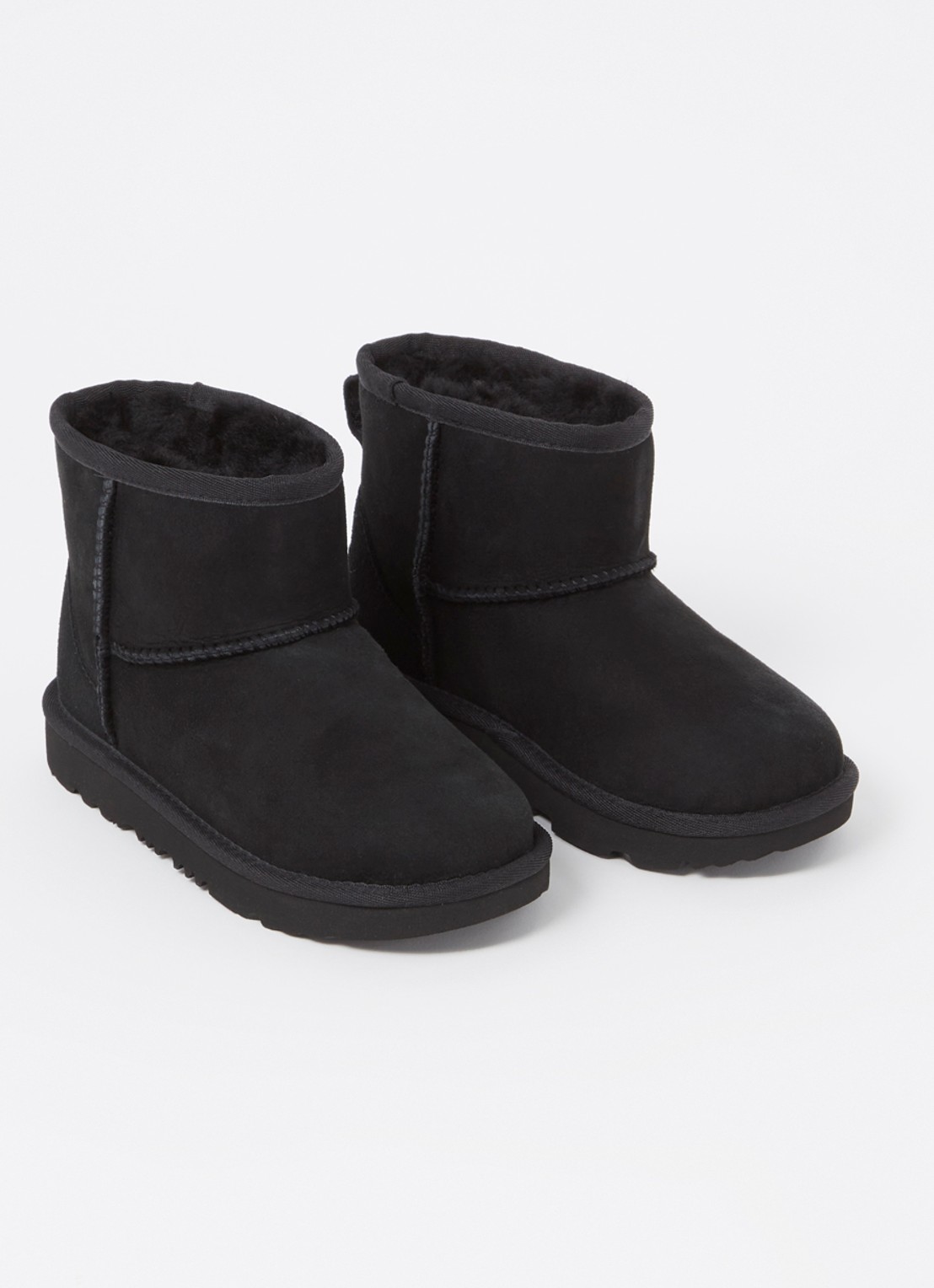 UGG Classic Mini II enkellaarsje van suède - detail 2 zwart