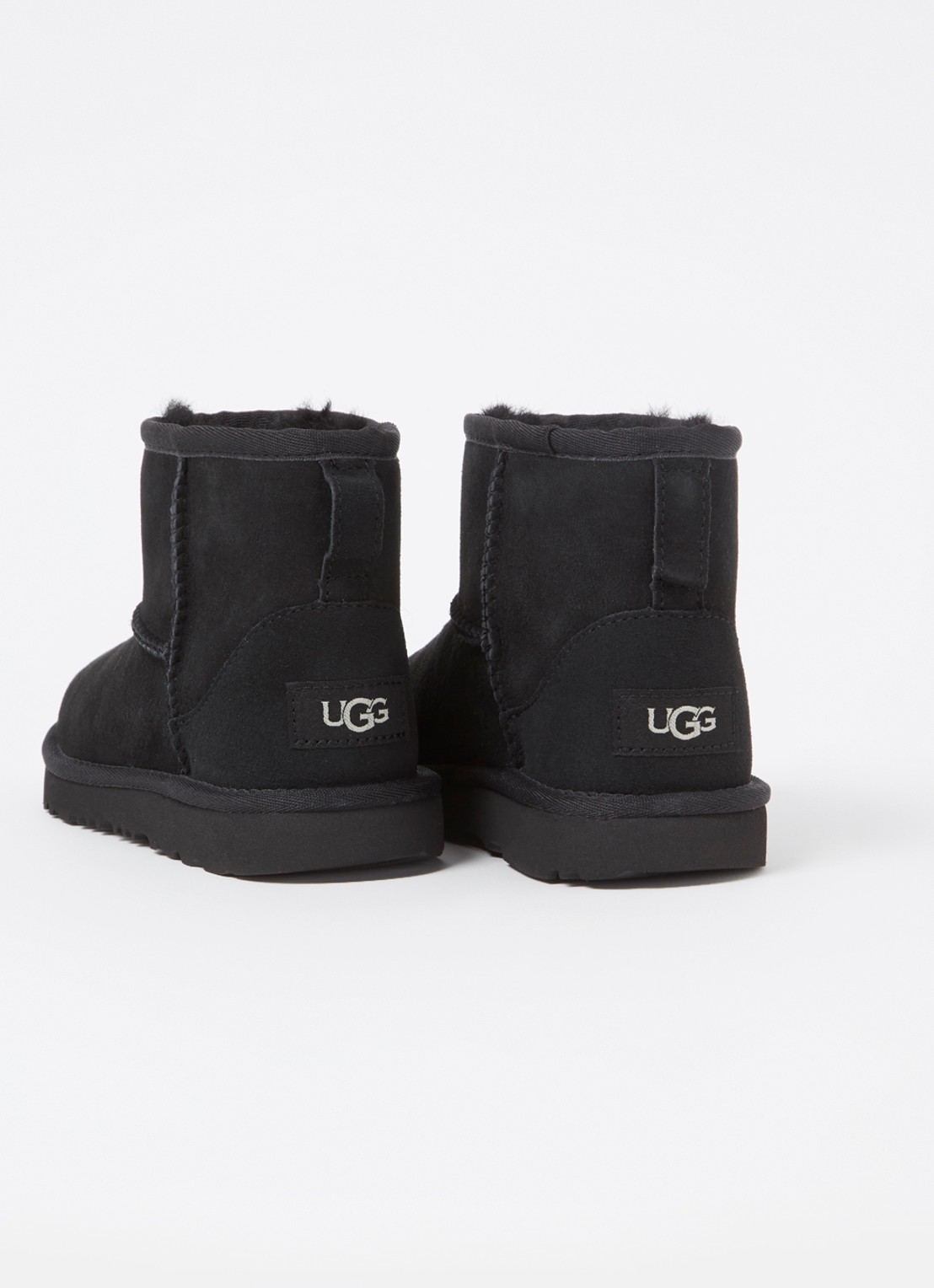 UGG Classic Mini II enkellaarsje van suède - detail 3 zwart