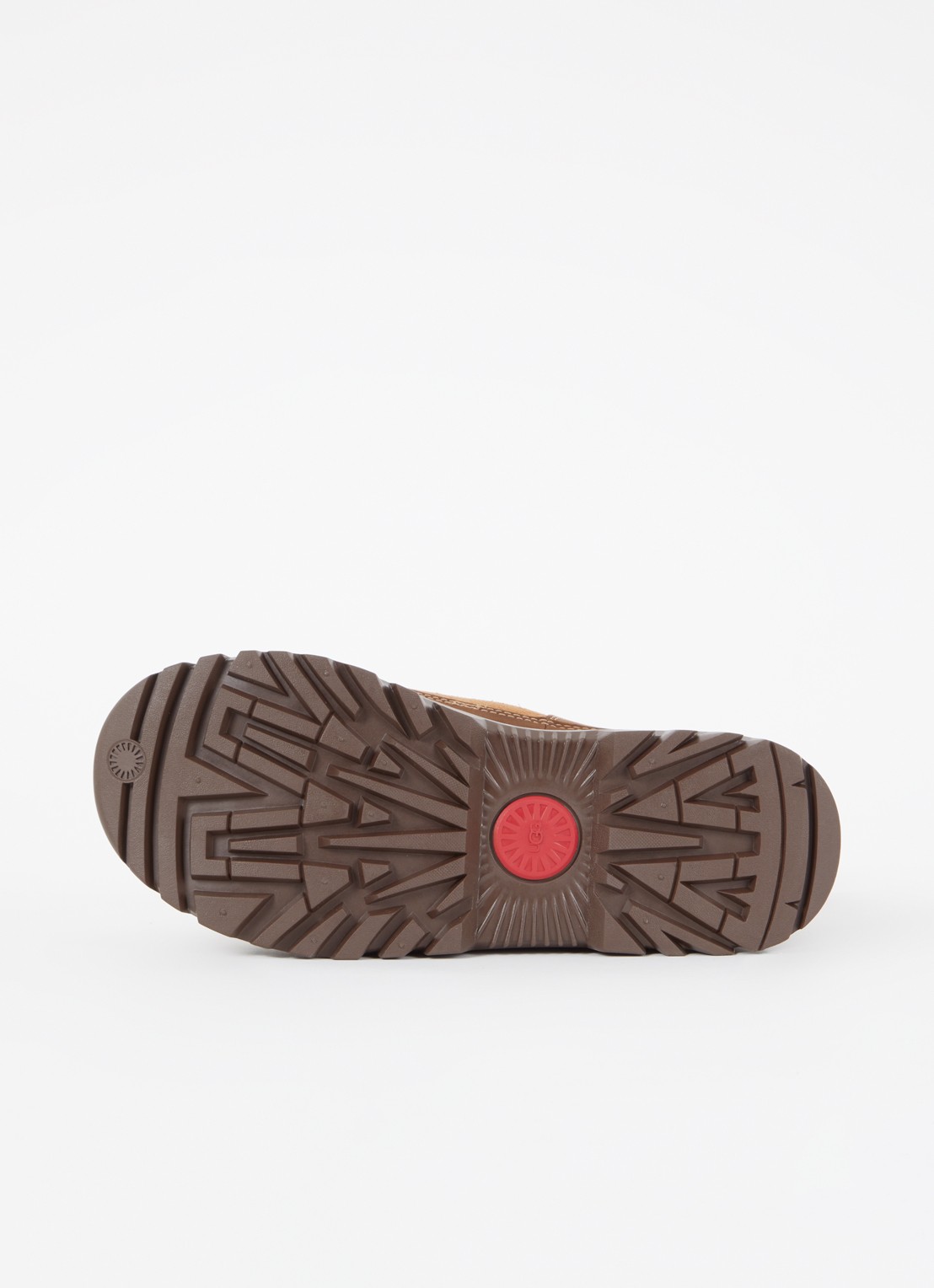 UGG Classic Mini TrailGazer enkellaarsje van suède met voering van schapenwol - detail 4 roestbruin