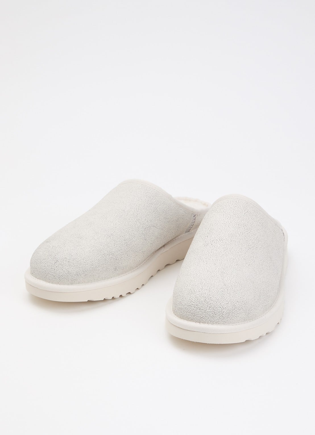 UGG Classic muiltje van leer - detail 3 wit