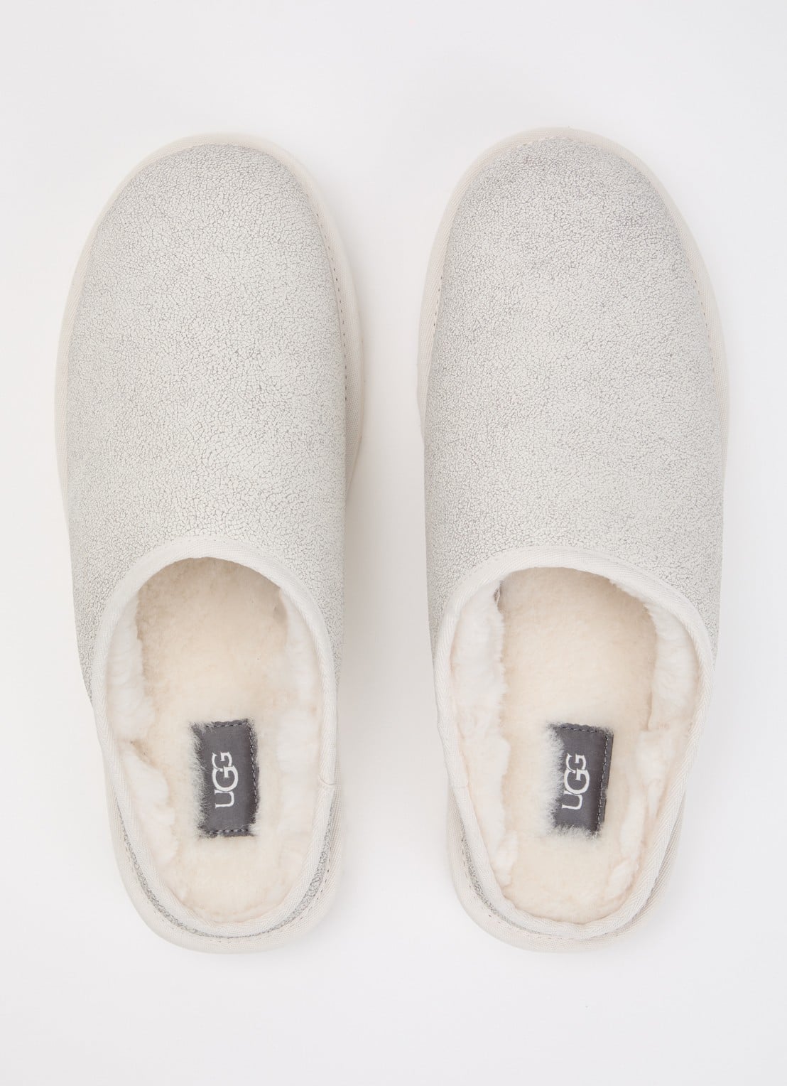 UGG Classic muiltje van leer - detail 4 wit
