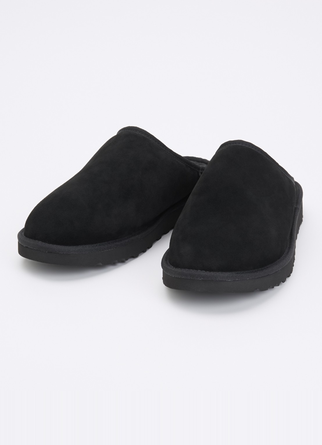 UGG Classic muiltje van suède - detail 2 zwart
