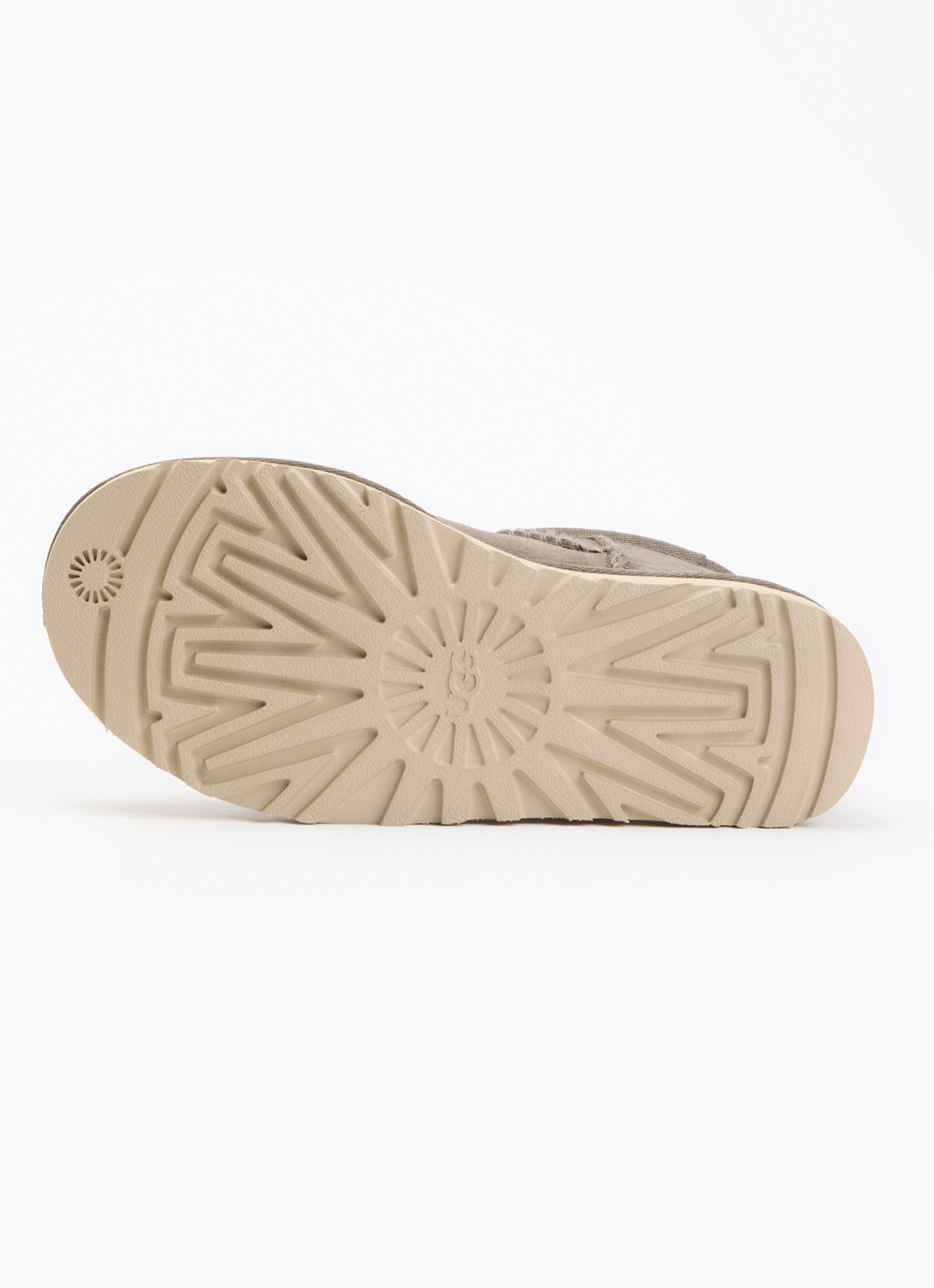 UGG Classic Ultra Mini enkellaarsje van suède - detail 4 taupe