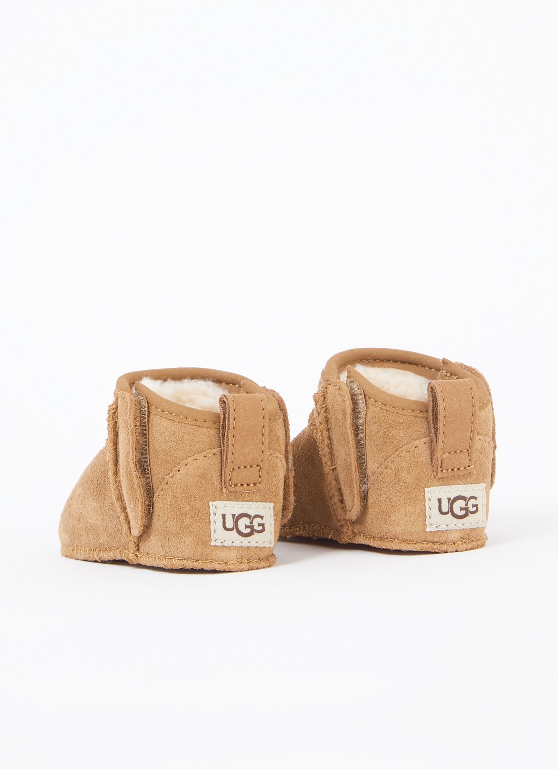 UGG Classic Ultra Mini enkellaarsje van suède - achterkant hazelnootbruin