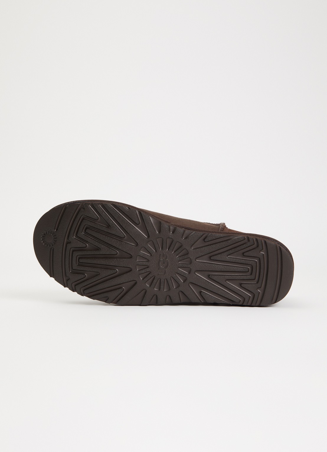 UGG Classic Ultra Mini enkellaarsje van suède - detail 2 antraciet