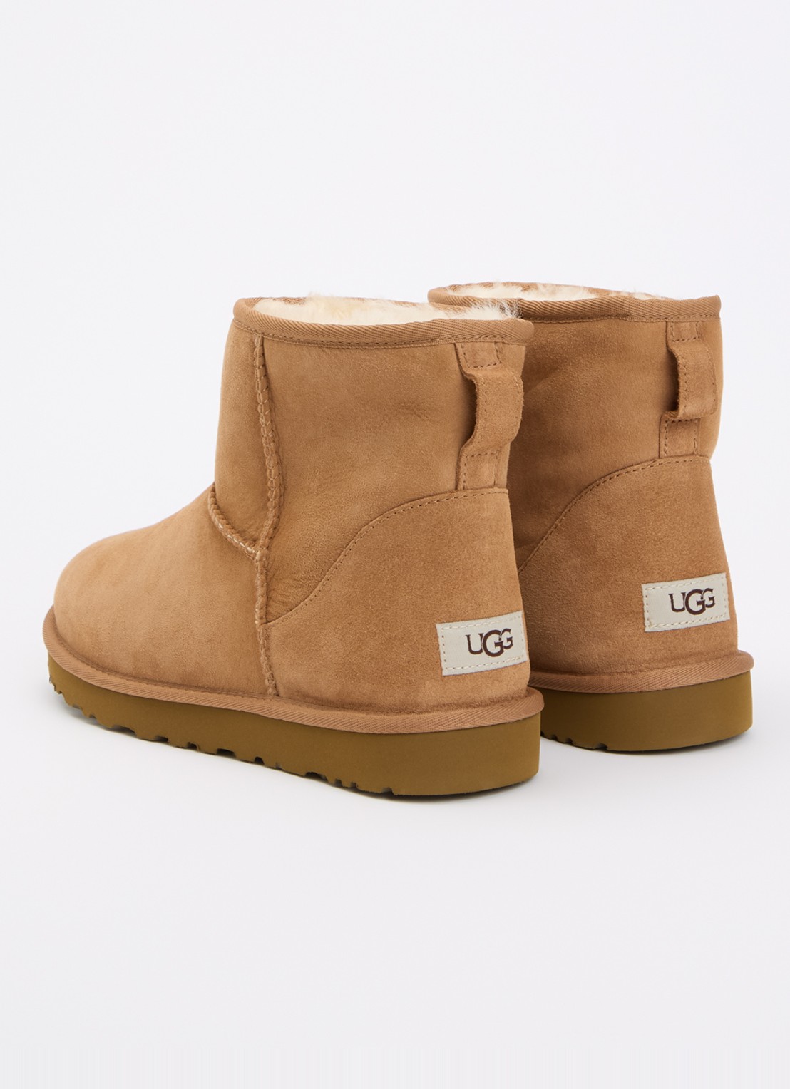UGG Classic Ultra Mini laars van suède - achterkant 4 camel