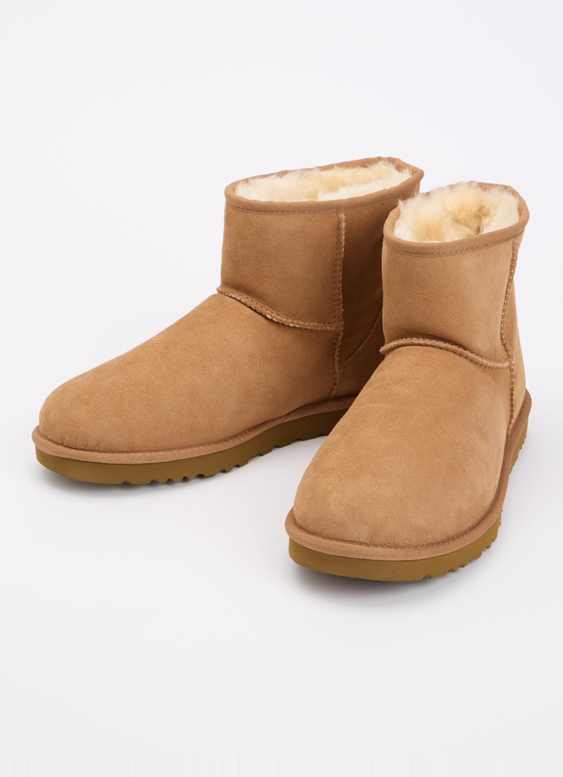 UGG Classic Ultra Mini laars van suède - detail camel