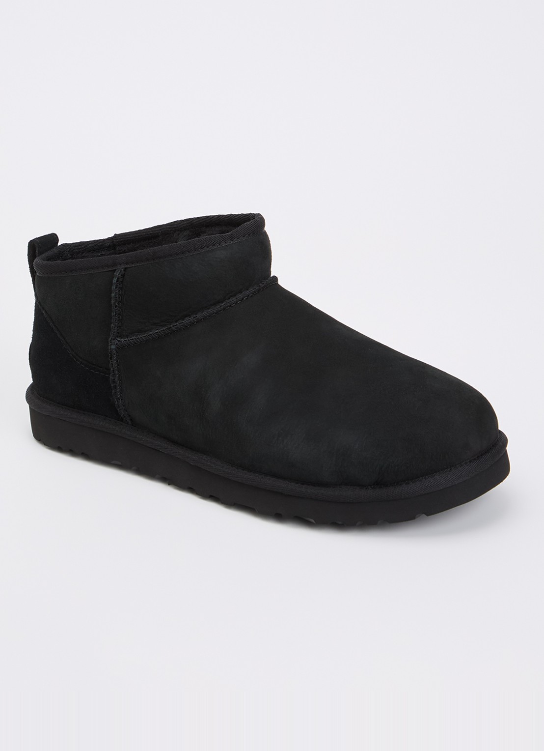 UGG Classic Ultra Mini laars van suède - voorkant zwart