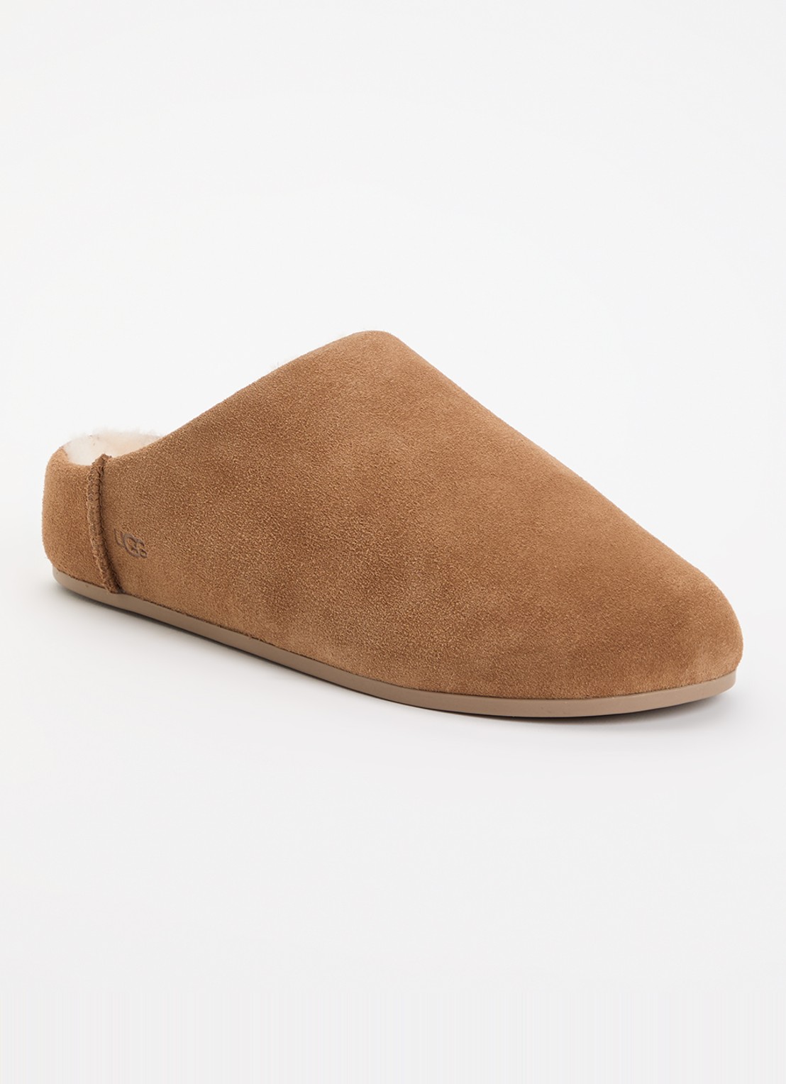 UGG Elea pantoffel van suède  - voorkant 5 cognac