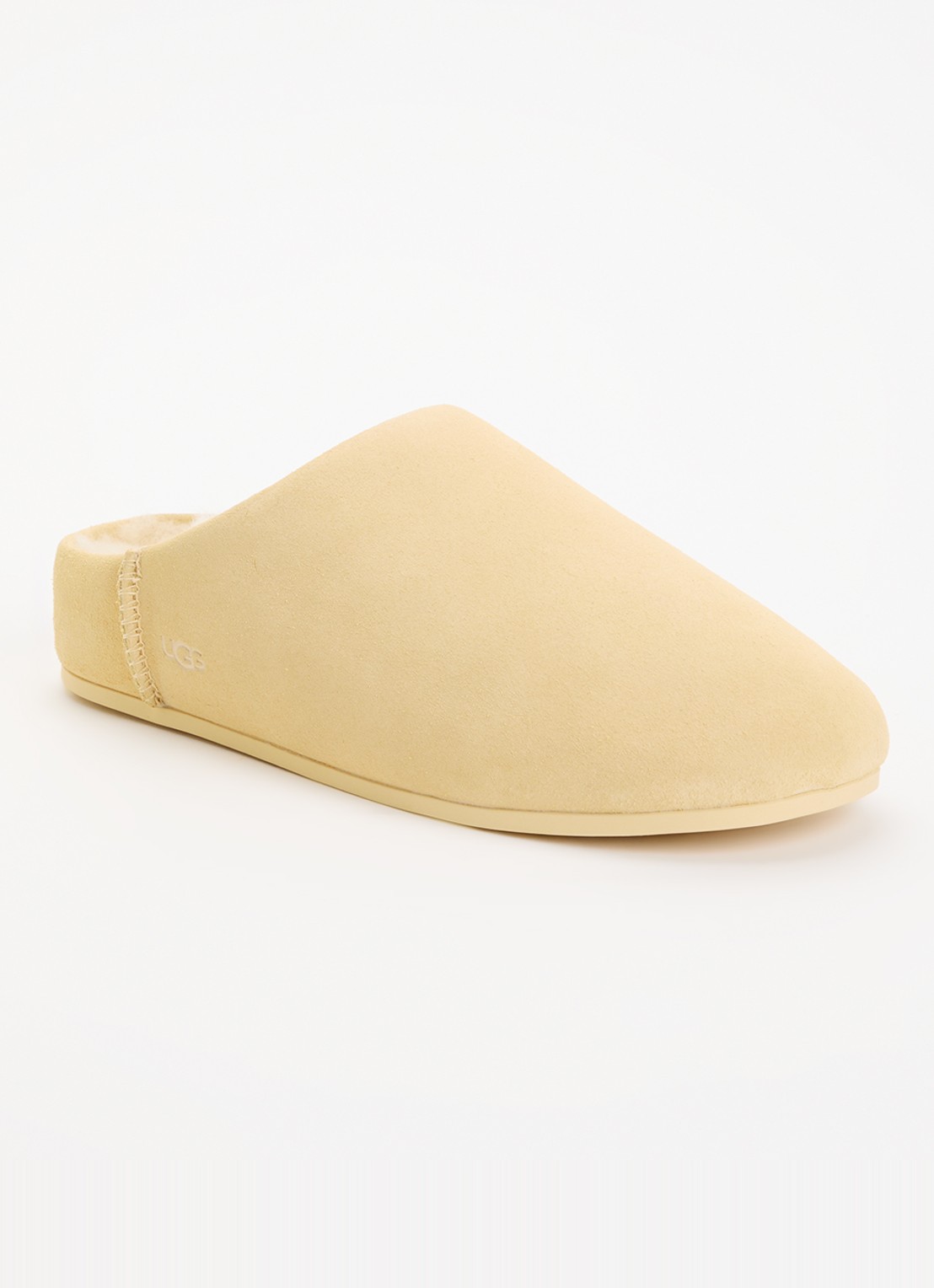 UGG Elea pantoffels van suède  - voorkant 4 ivoor