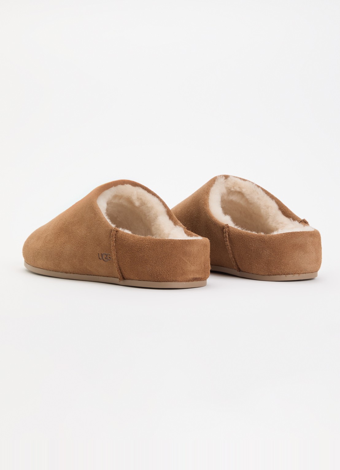 UGG Elea pantoffels van suède  - achterkant 5 cognac