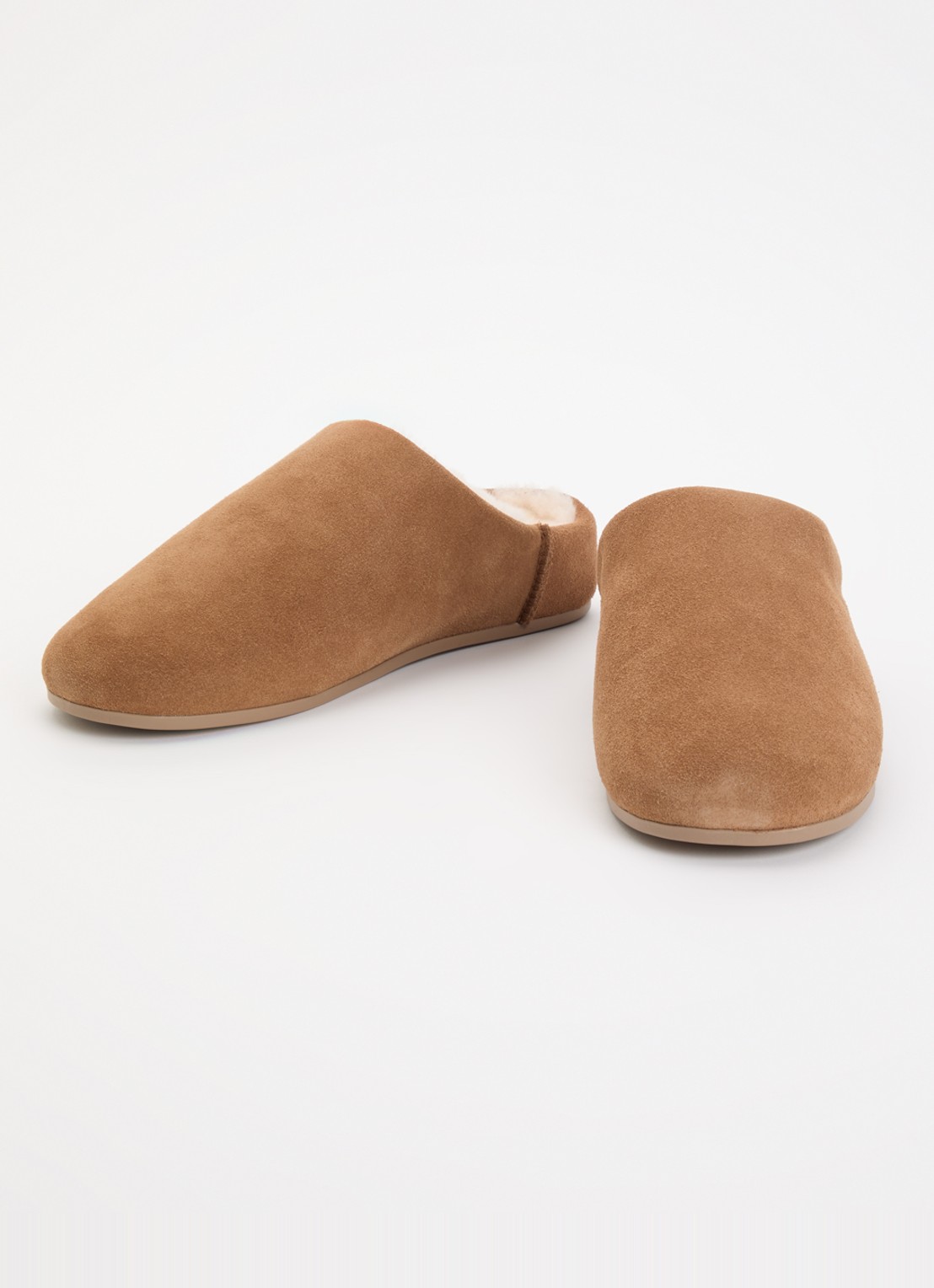 UGG Elea pantoffels van suède  - detail 2 cognac