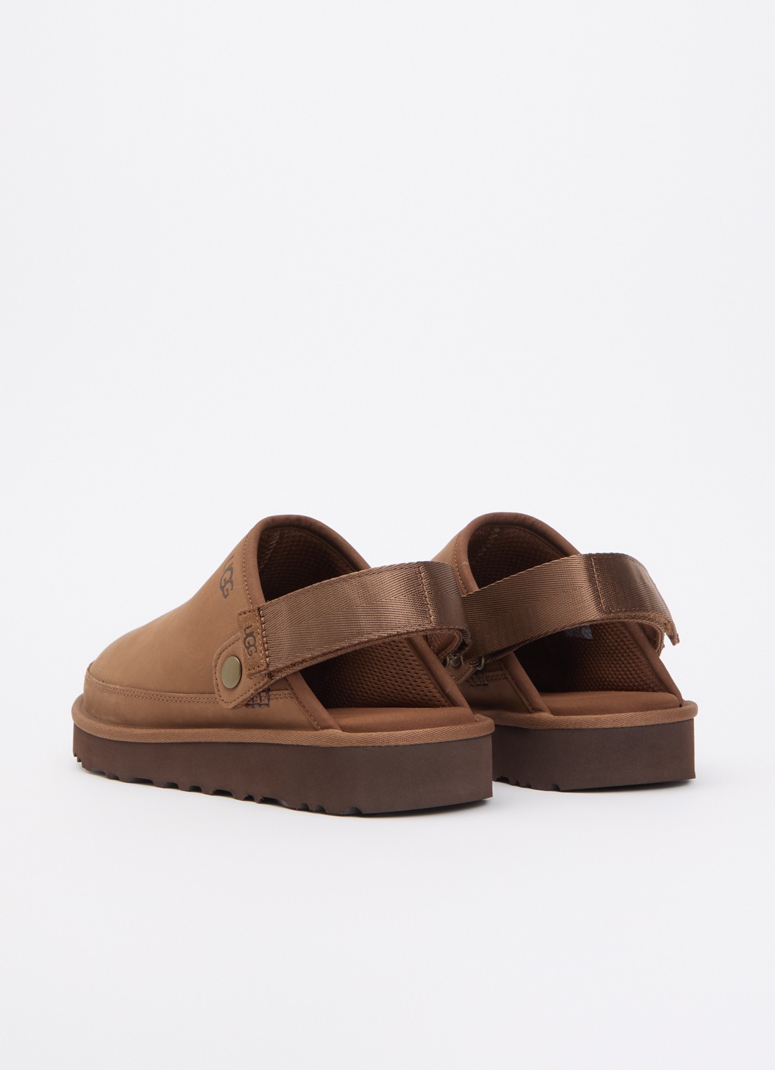 UGG Goldencoast muiltje van nubuck - achterkant bruin