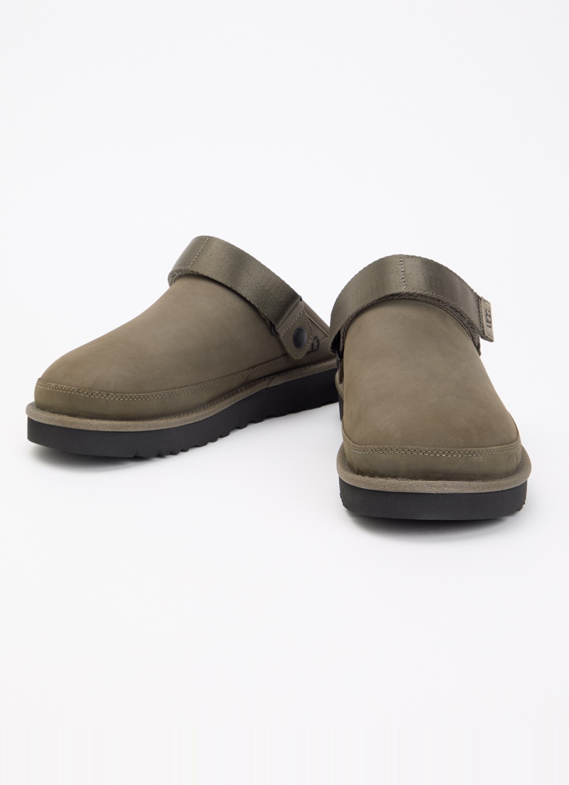 UGG Goldencoast muiltje van nubuck - detail 2 bronsgroen