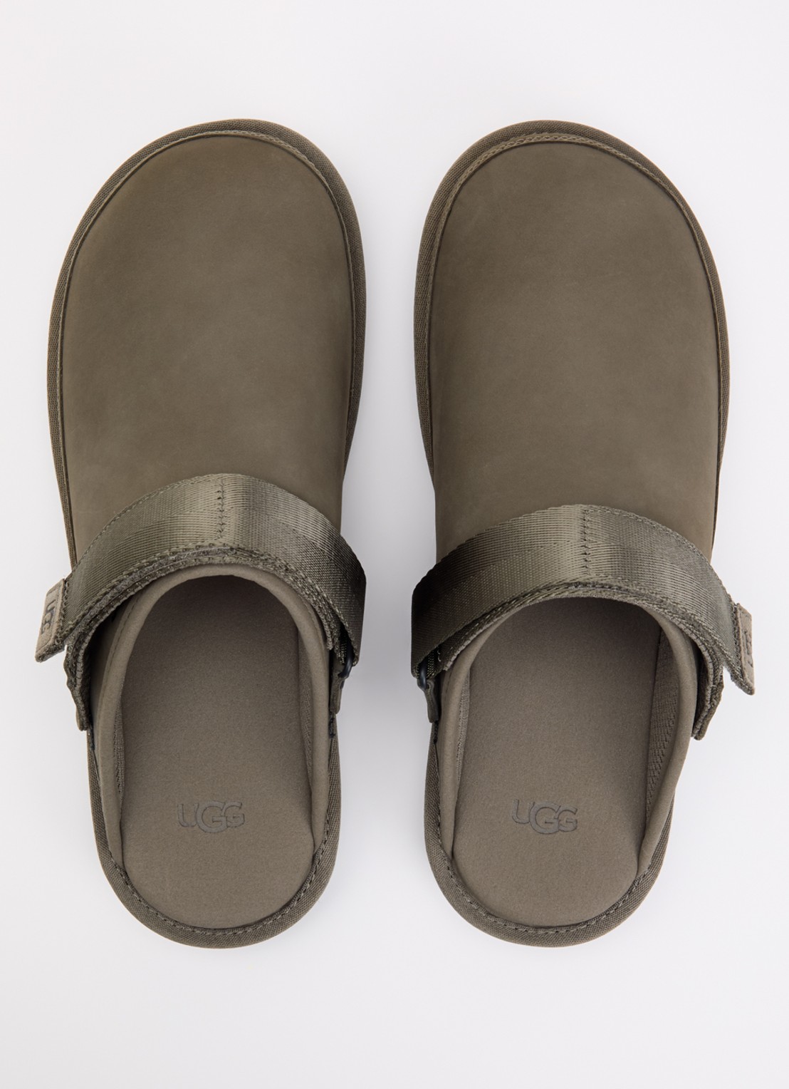 UGG Goldencoast muiltje van nubuck - detail 3 bronsgroen