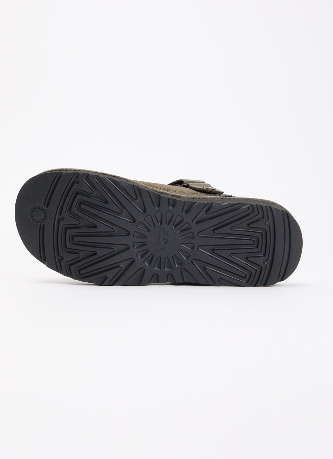 UGG Goldencoast muiltje van nubuck - detail 4 bronsgroen