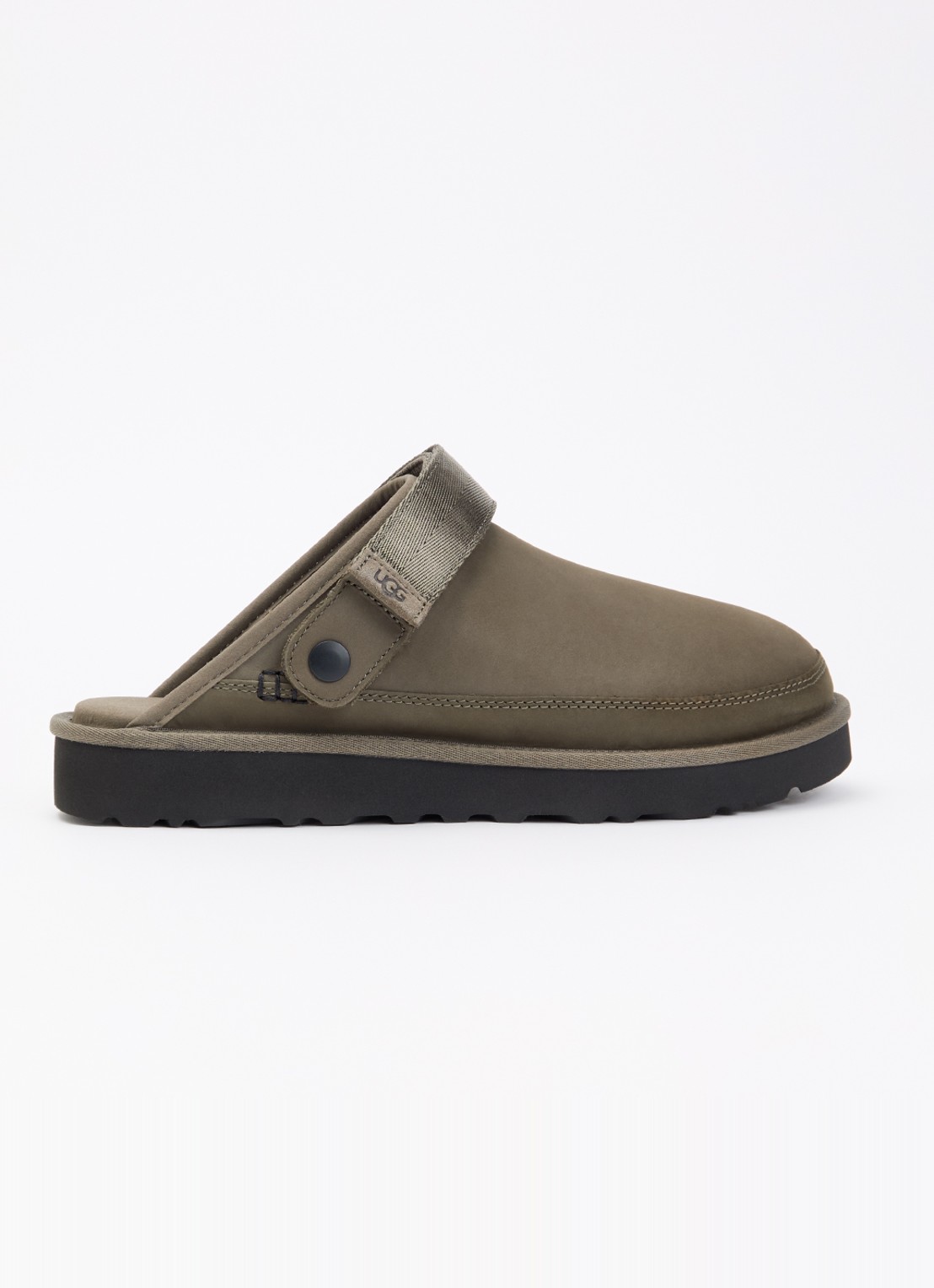 UGG Goldencoast muiltje van nubuck - voorkant bronsgroen