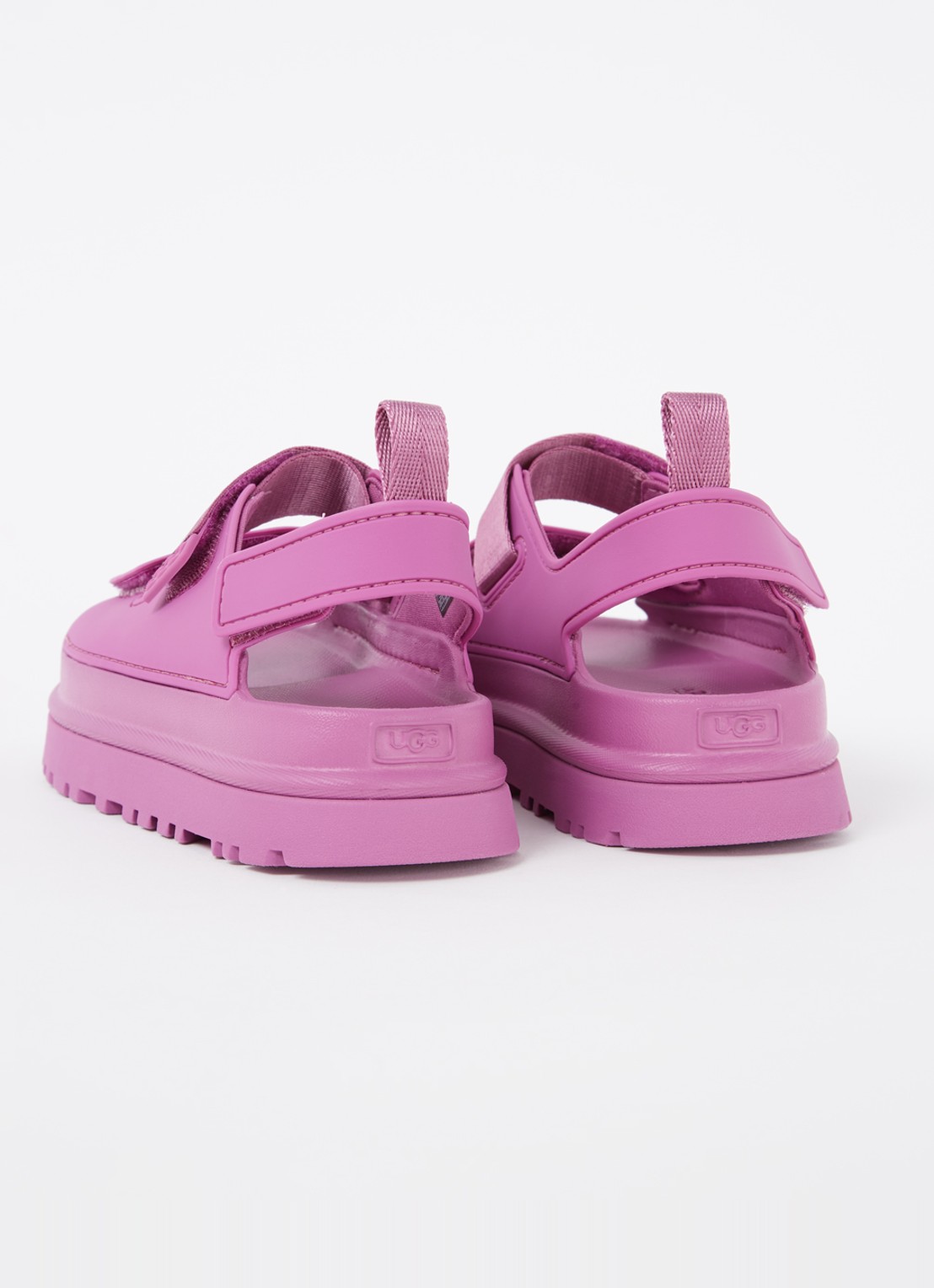 UGG Goldenglow sandaal met logo - achterkant 4 roze